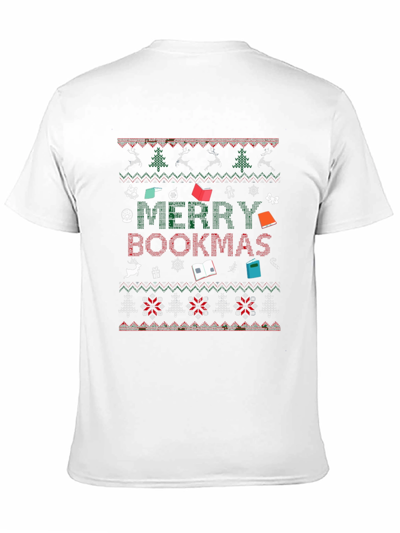 Merry Bookmas Ugly Christmas Sweater T-Shirt