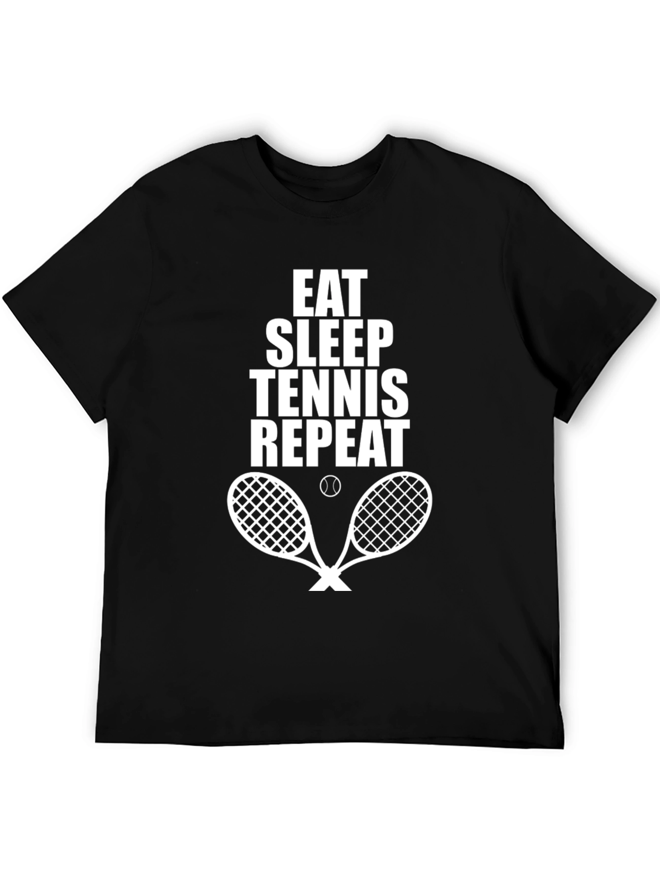 Eat Sleep Tennis Repeat Graphic T-Shirt