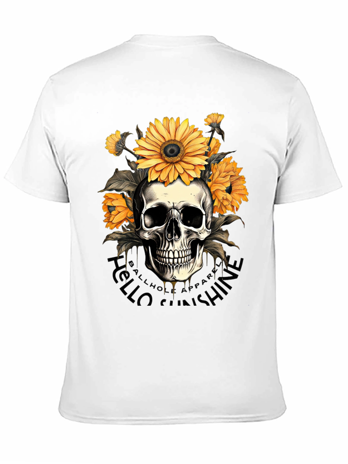 Skull & Sunflower Graphic Tee