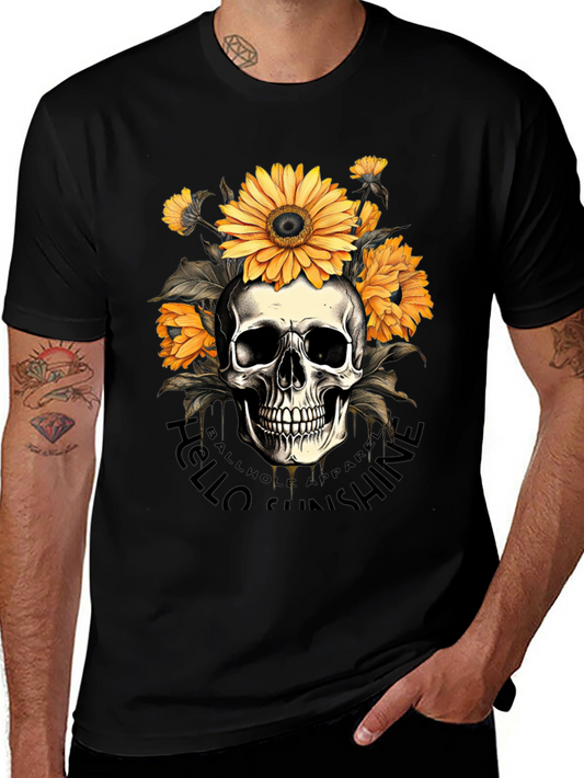Skull & Sunflower Graphic Tee