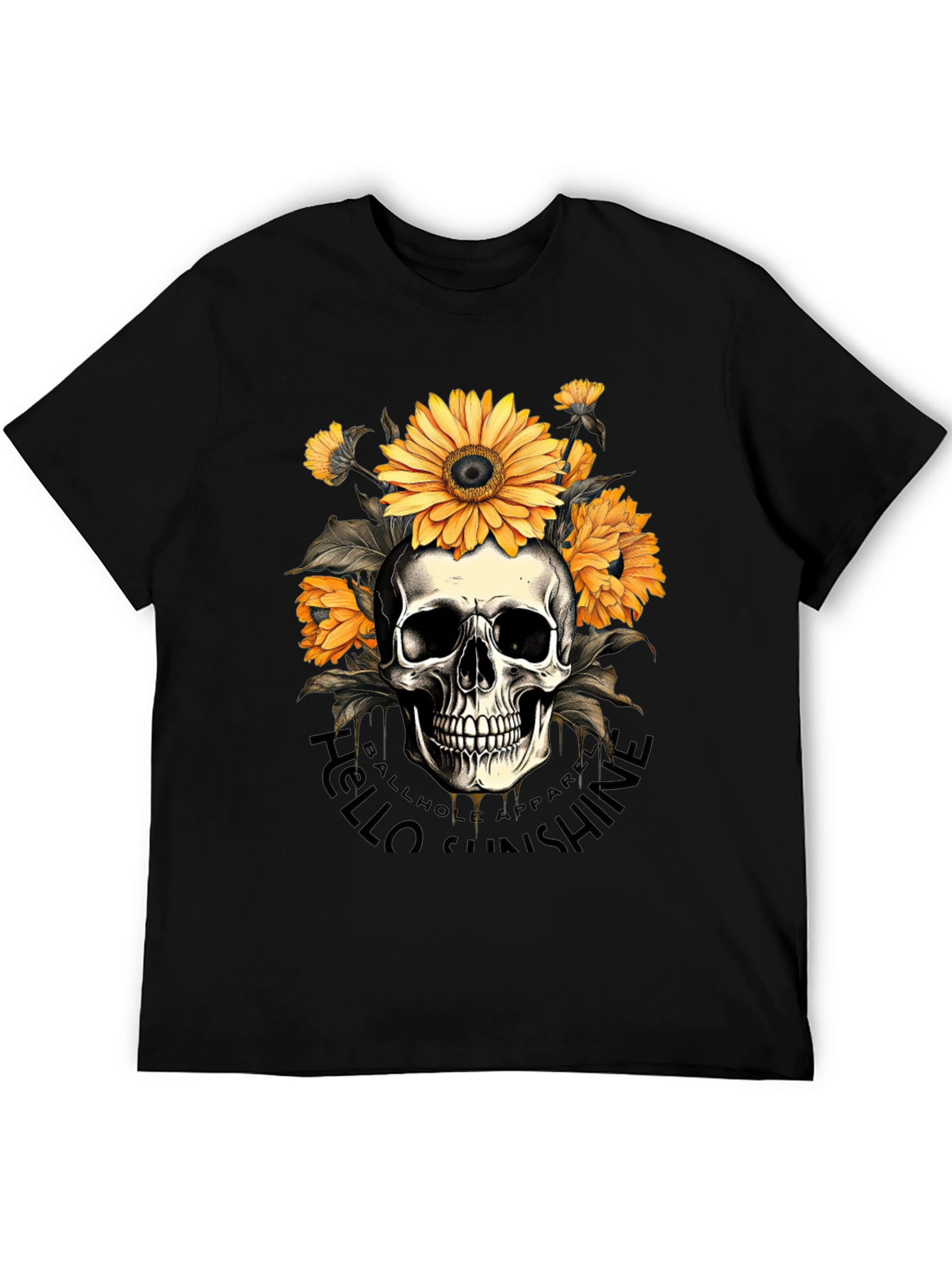Skull & Sunflower Graphic Tee