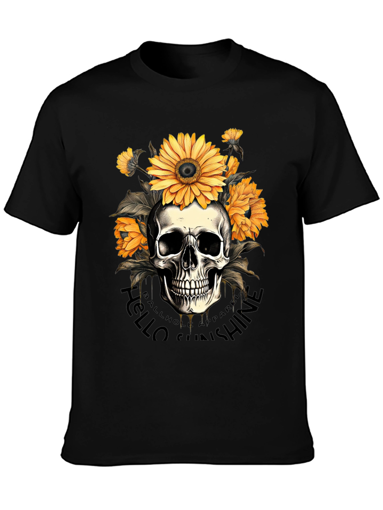 Skull & Sunflower Graphic Tee
