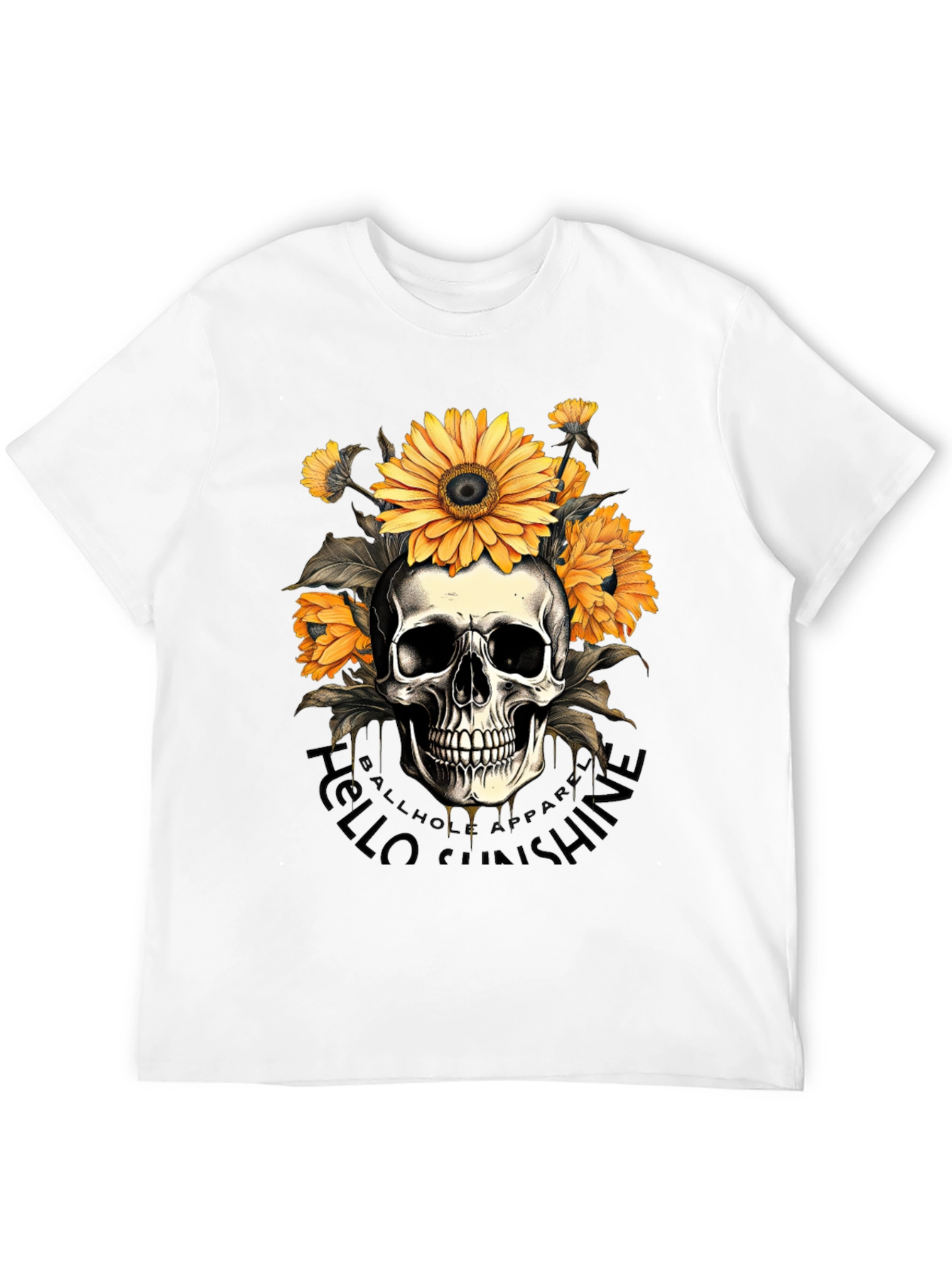 Skull & Sunflower Graphic Tee