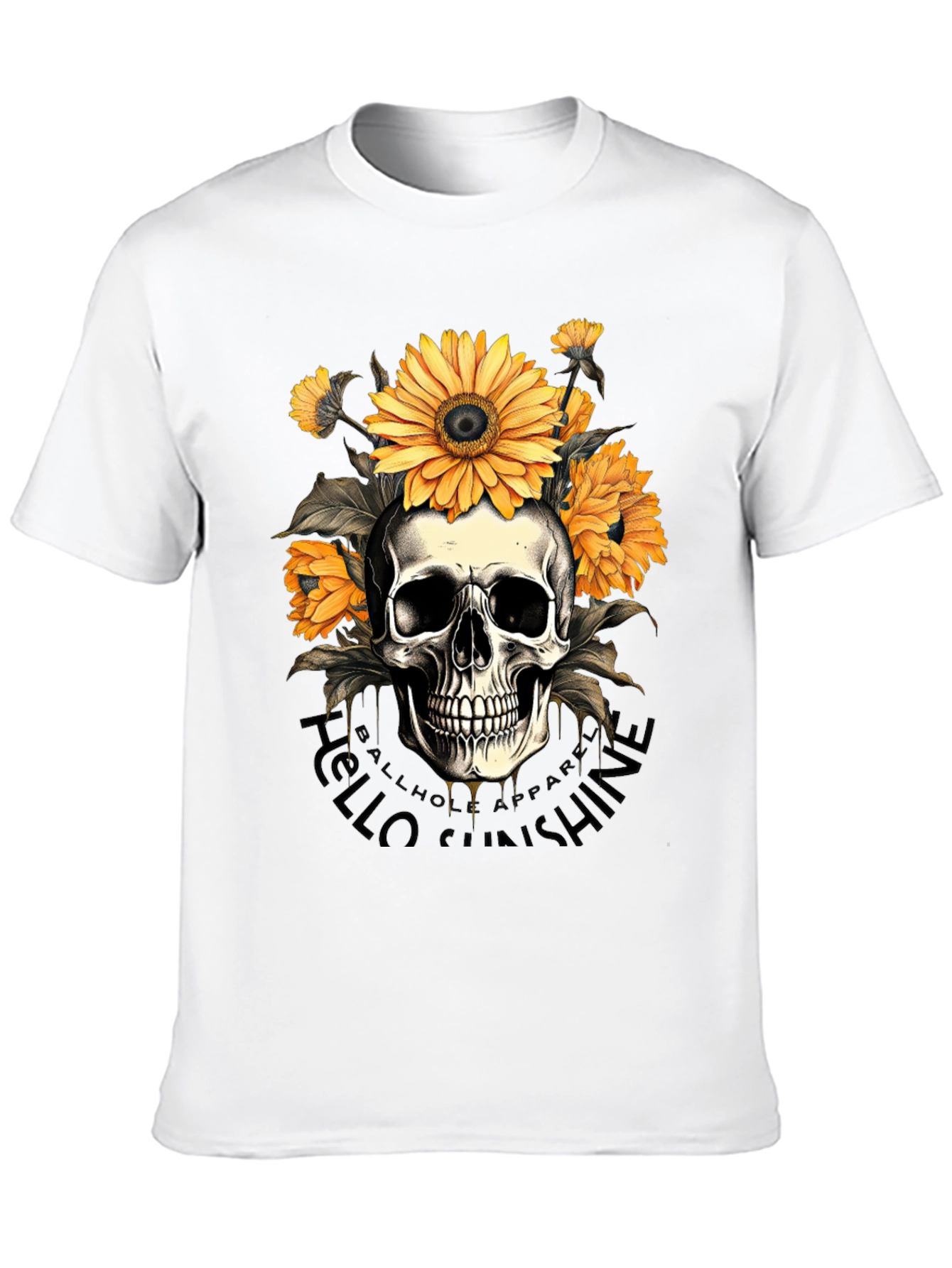Skull & Sunflower Graphic Tee