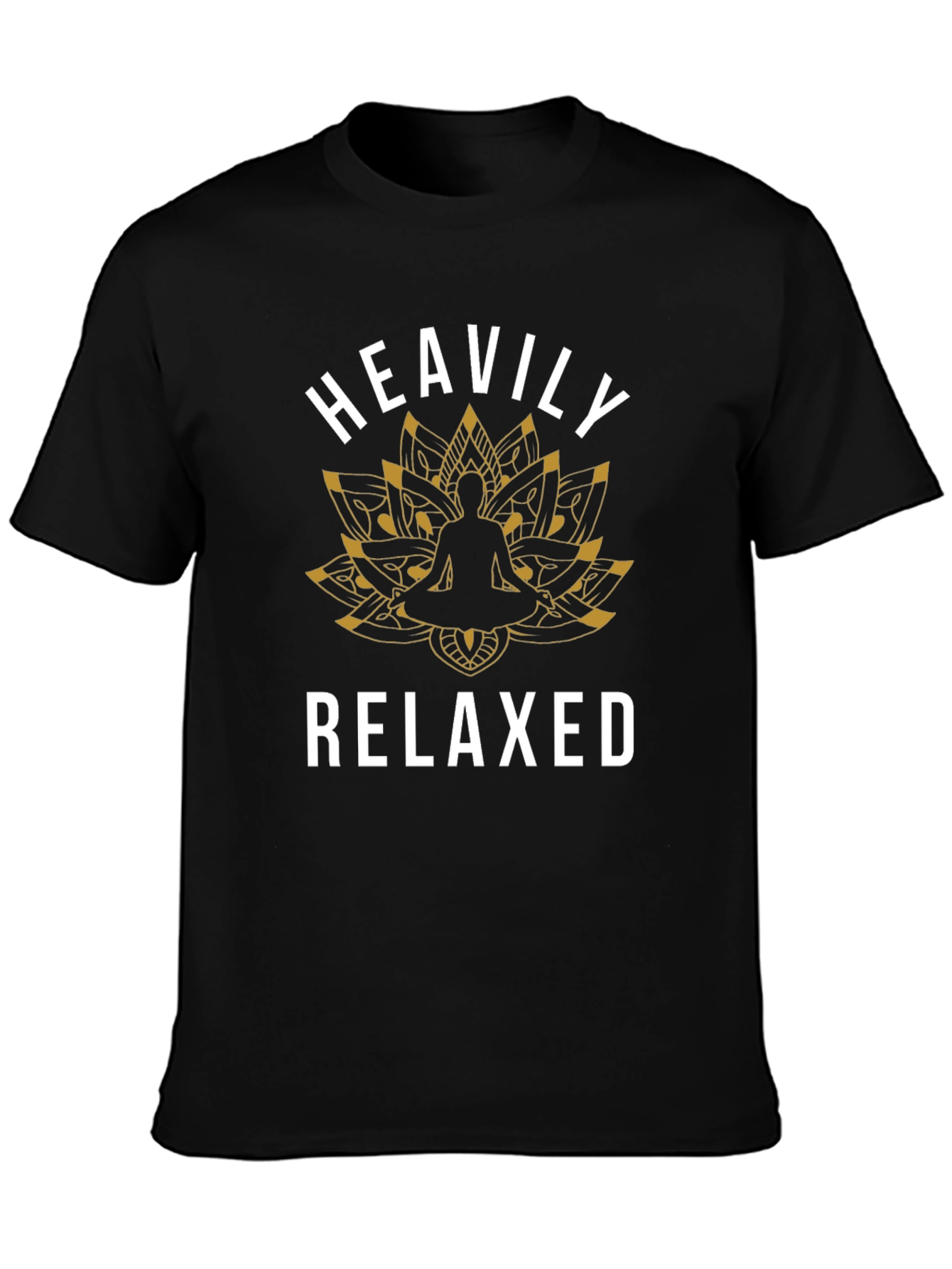 Heavily Relaxed Yoga Lotus Graphic Tee