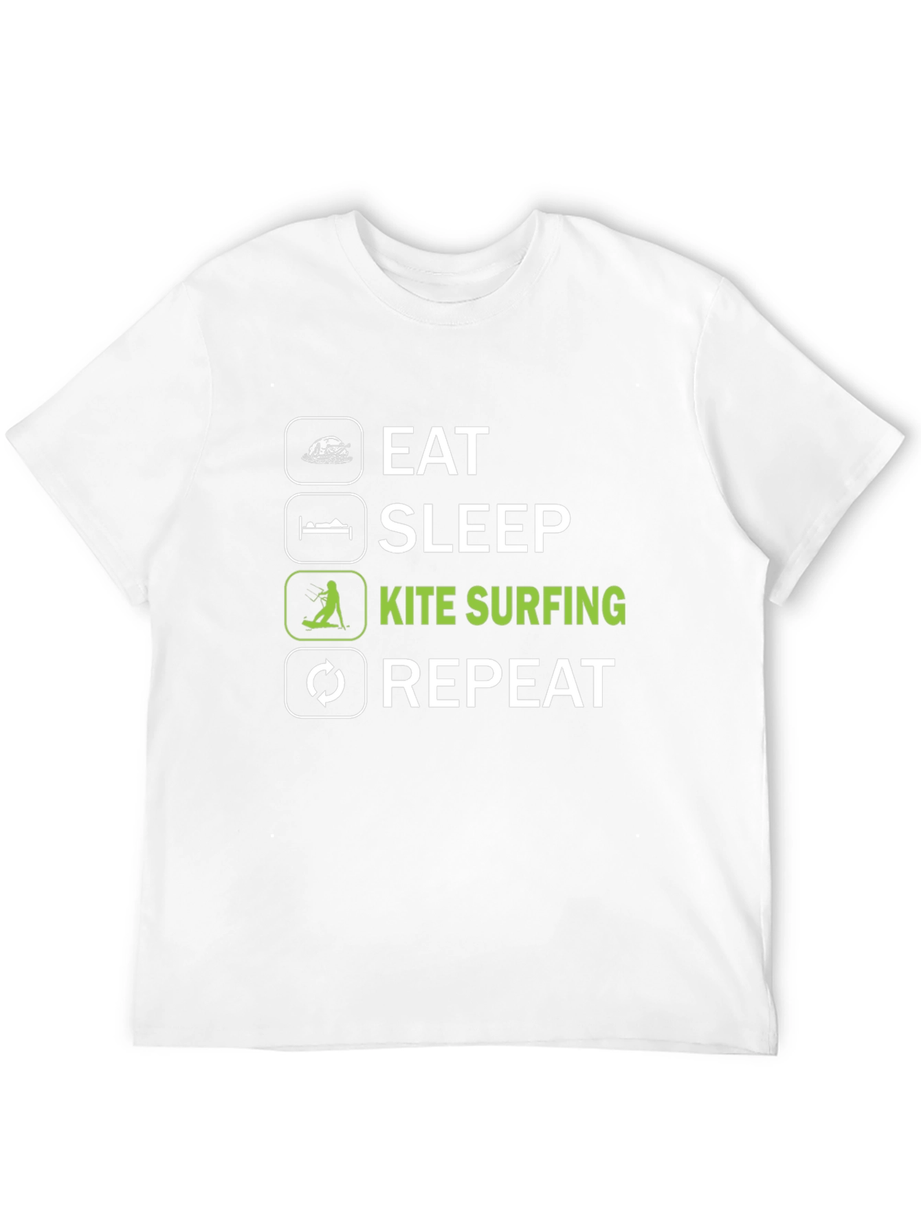 Eat Sleep Kite Surfing Repeat Graphic Tee