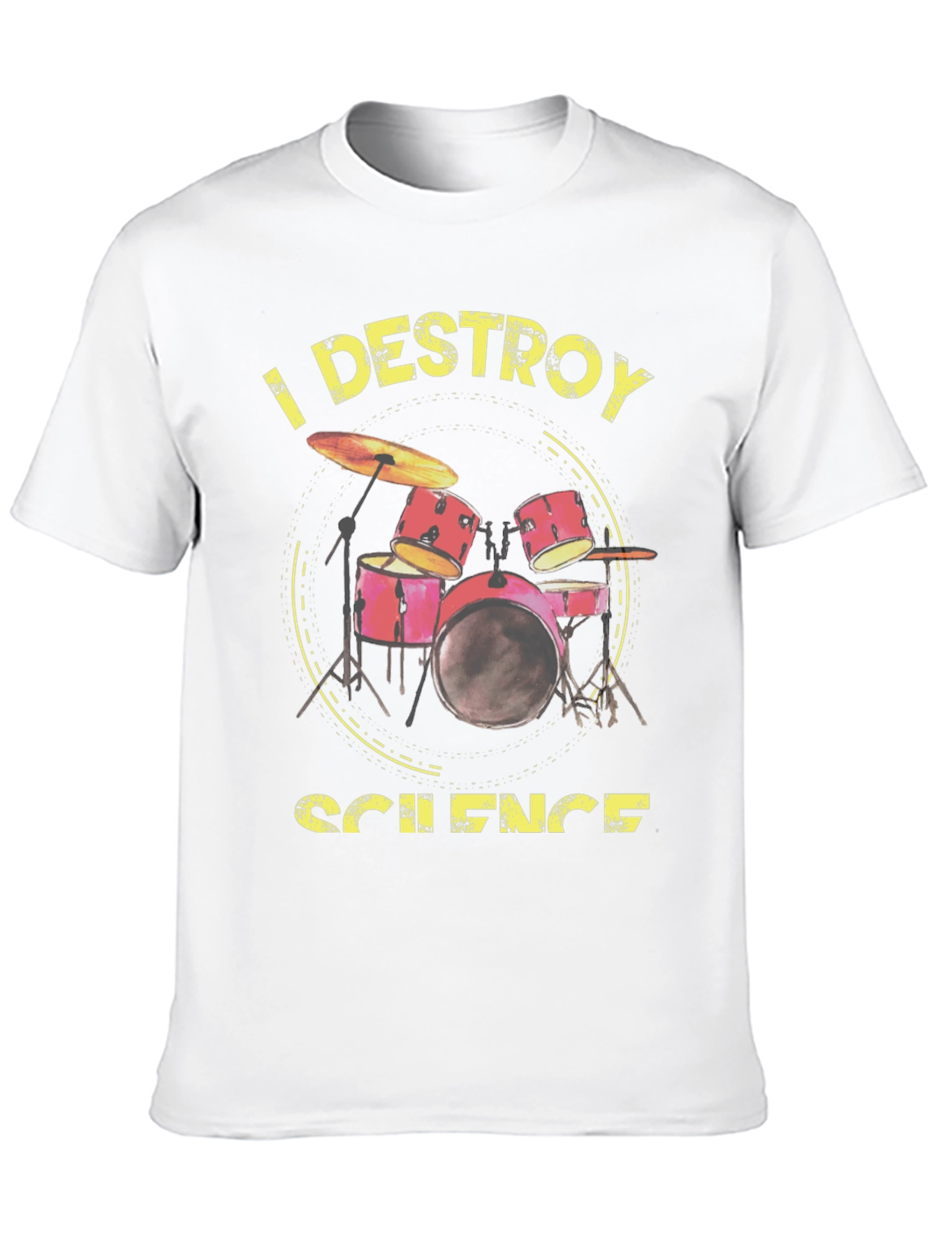 I Destroy Science Drummer Black T-Shirt