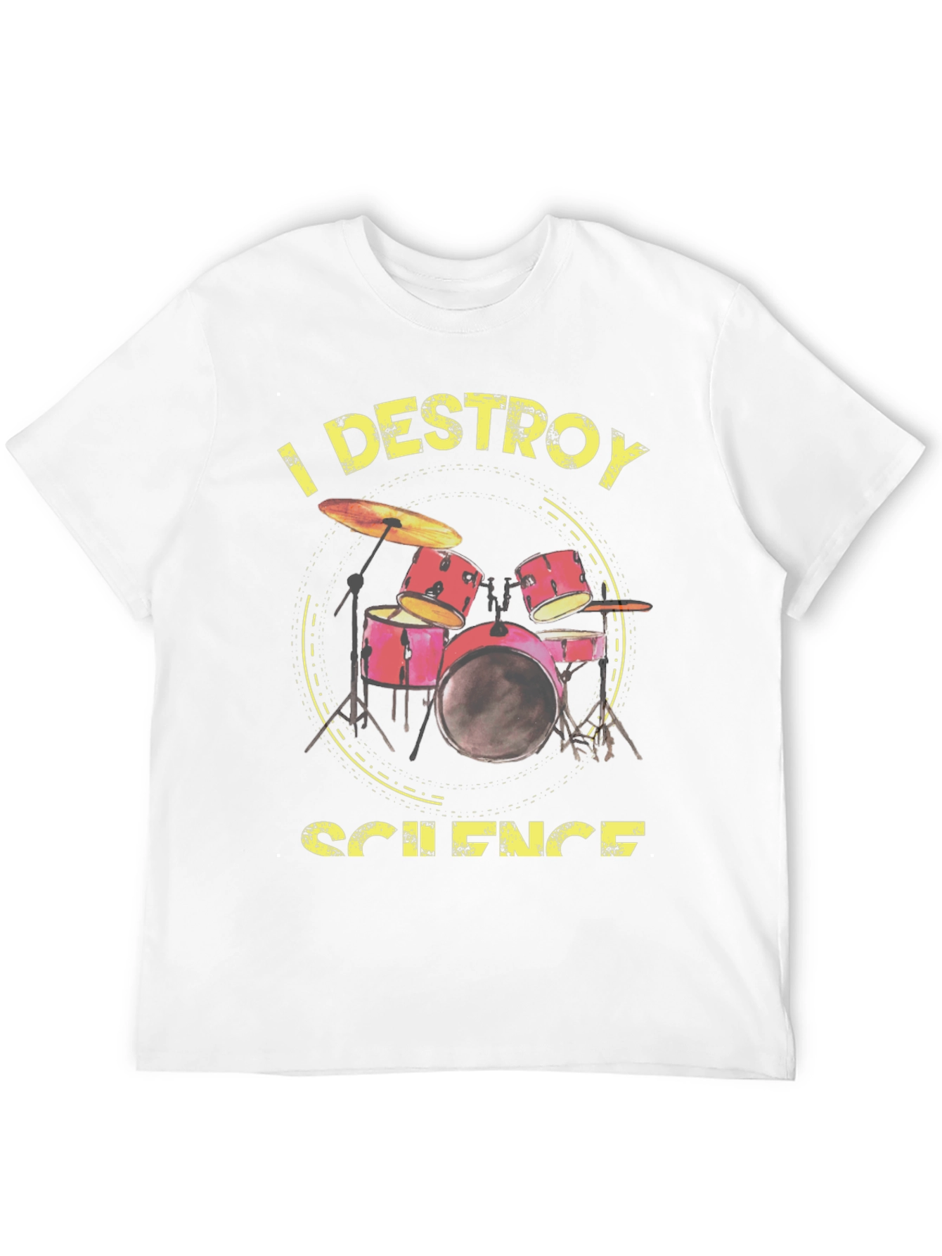 I Destroy Science Drummer Black T-Shirt