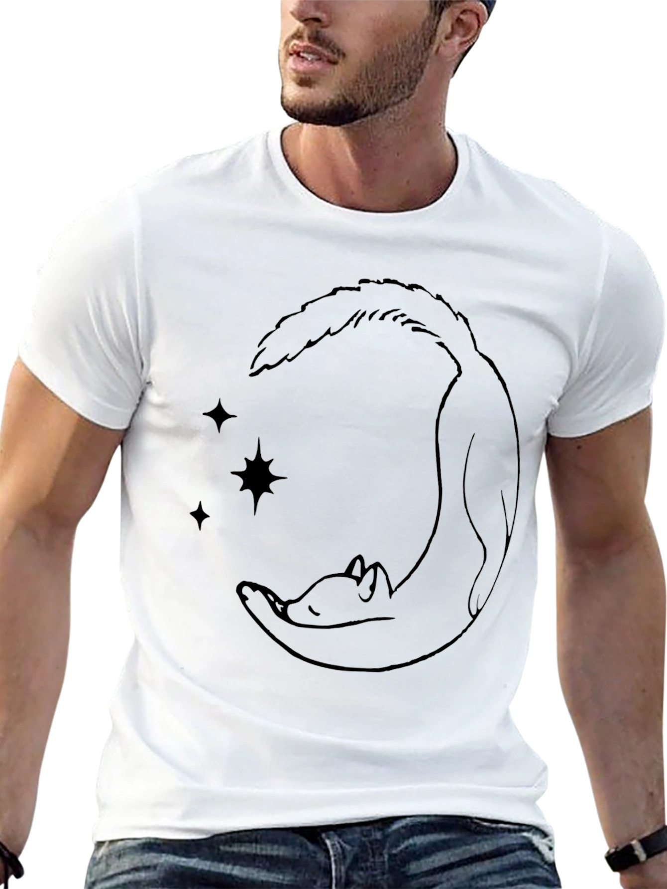 Fox Moon Graphic Tee - Unisex Soft Style