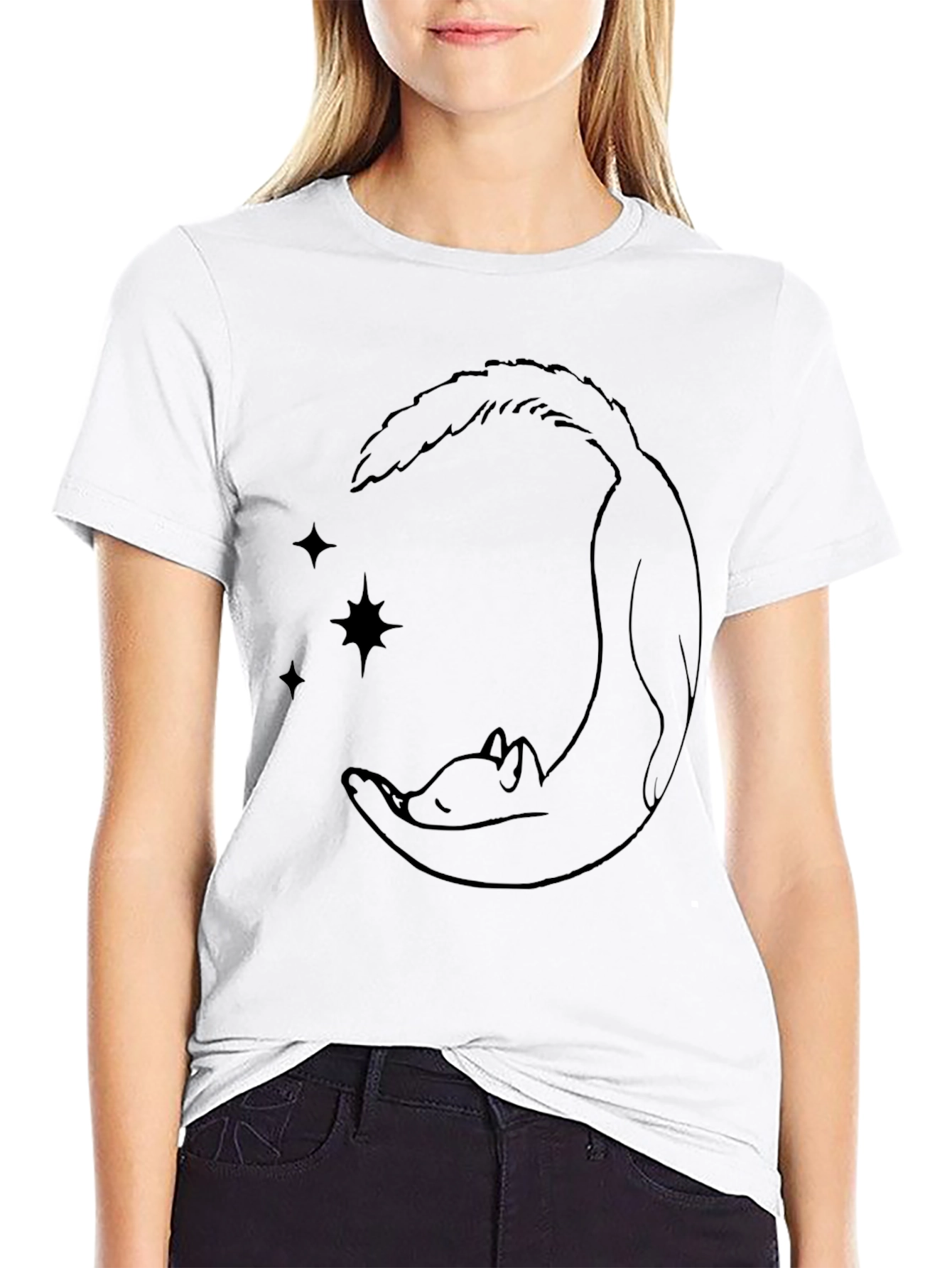 Fox Moon Graphic Tee - Unisex Soft Style