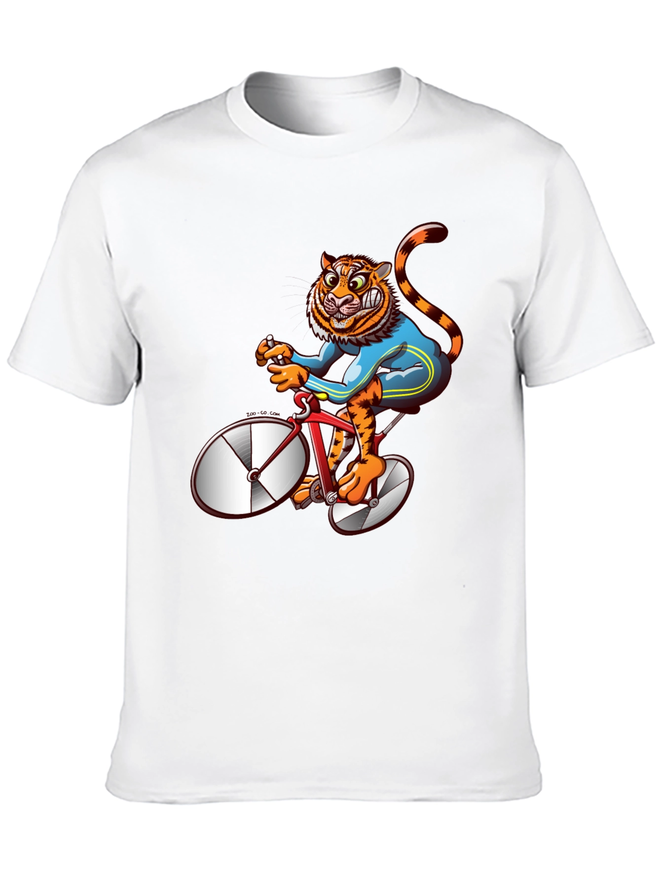 Tiger Riding Bike Graphic Tee