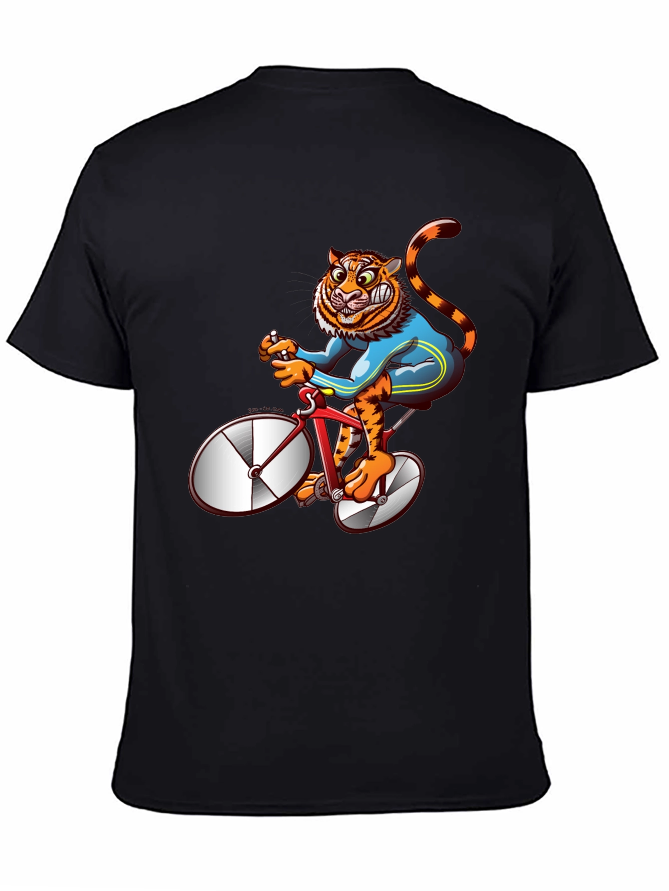 Tiger Riding Bike Graphic Tee