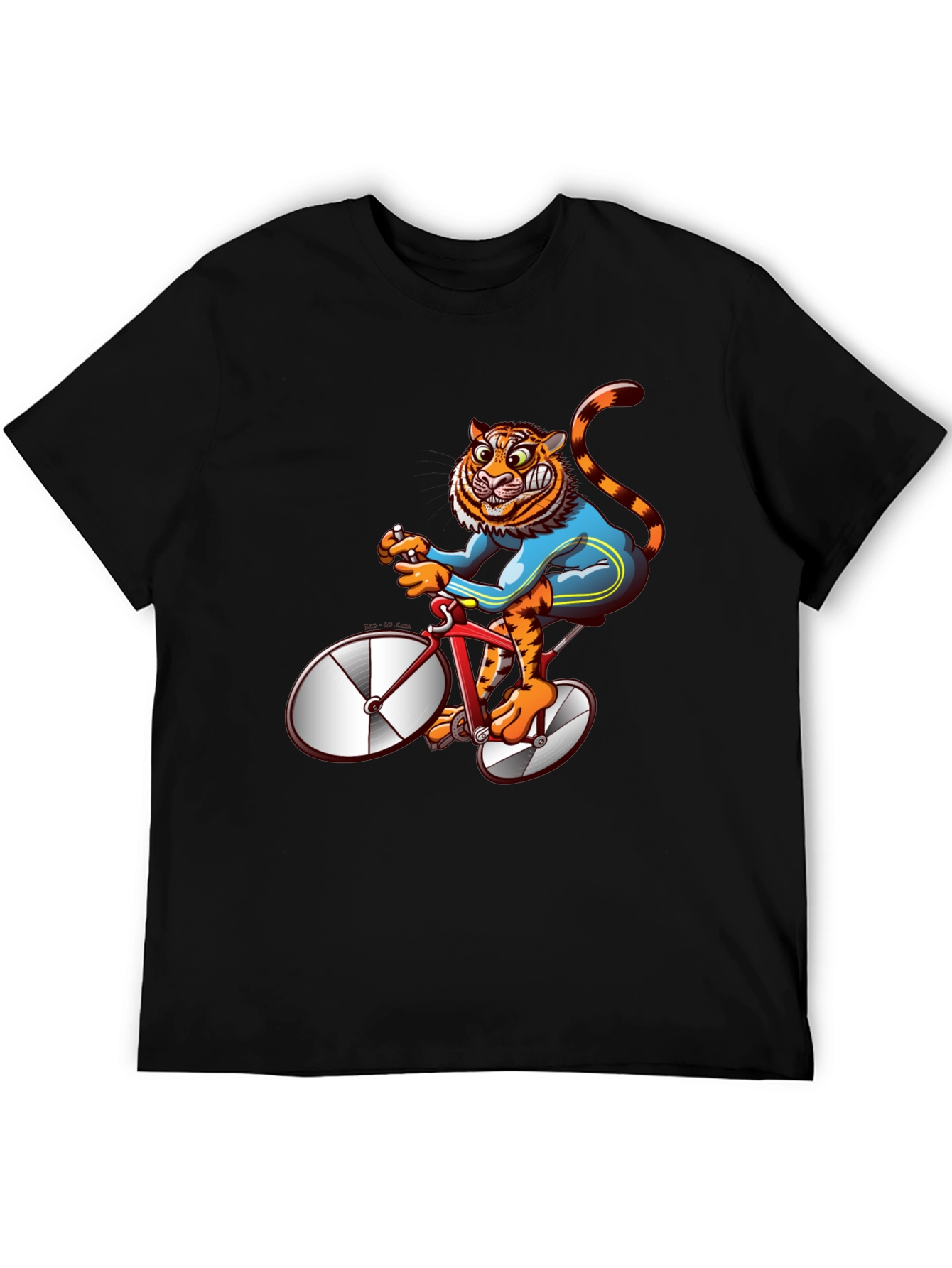 Tiger Riding Bike Graphic Tee