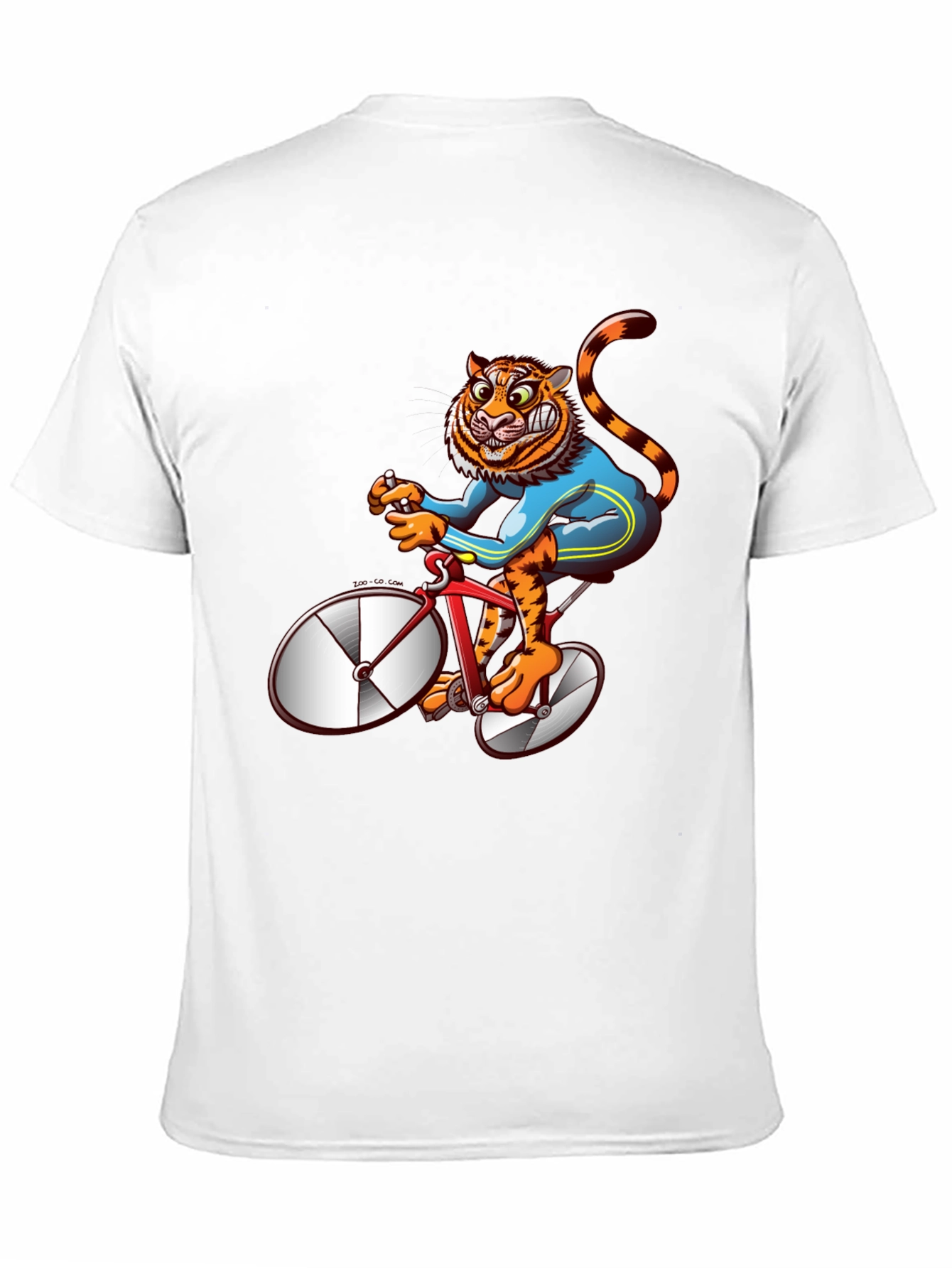 Tiger Riding Bike Graphic Tee