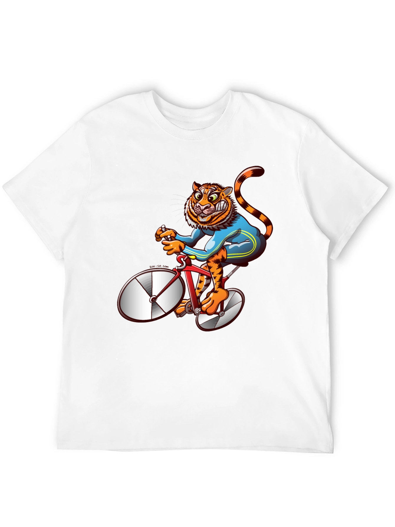Tiger Riding Bike Graphic Tee