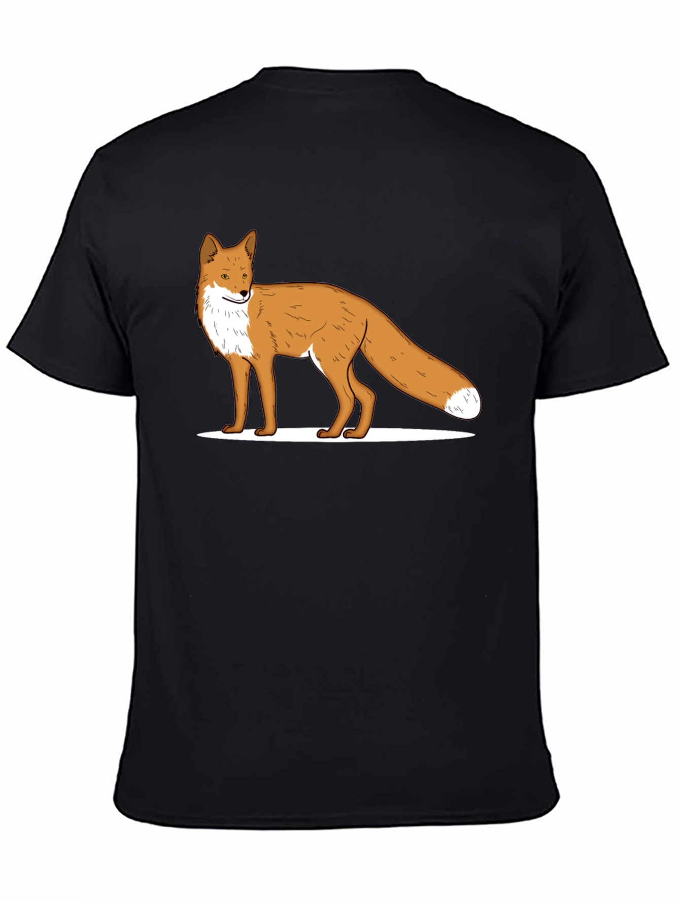 Fox Graphic Black T-Shirt - Stylish Casual Wear