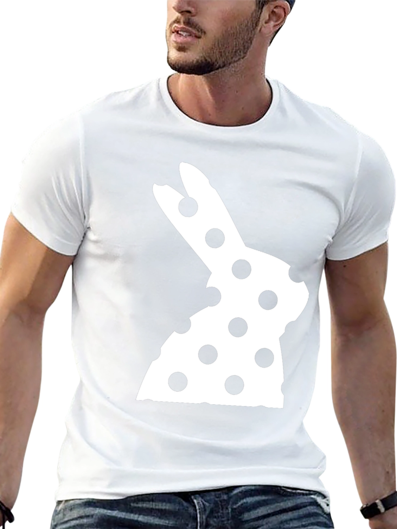 Easter Bunny Polka Dot T-Shirt - Fun Holiday Apparel