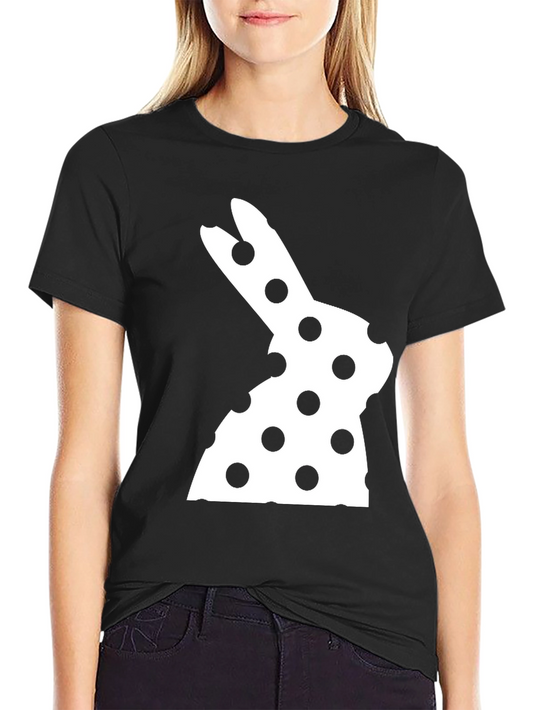 Easter Bunny Polka Dot T-Shirt - Fun Holiday Apparel