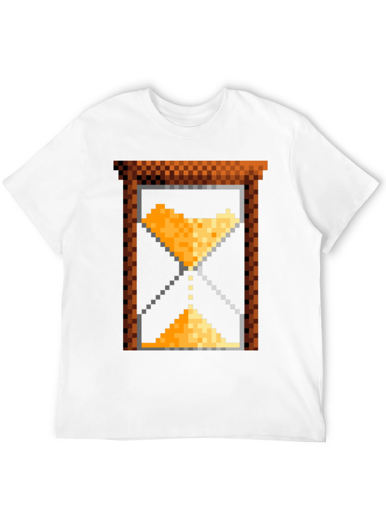 Pixel Art Hourglass T-Shirt - Retro Gaming Style