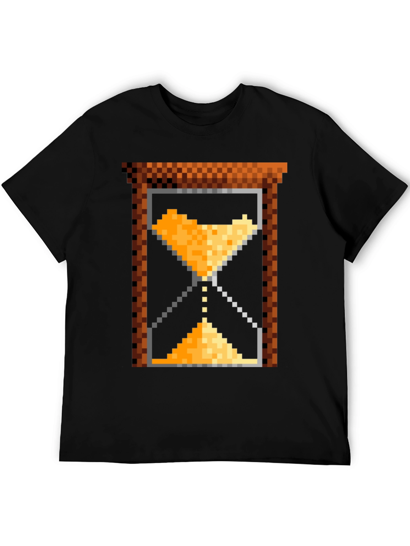 Pixel Art Hourglass T-Shirt - Retro Gaming Style
