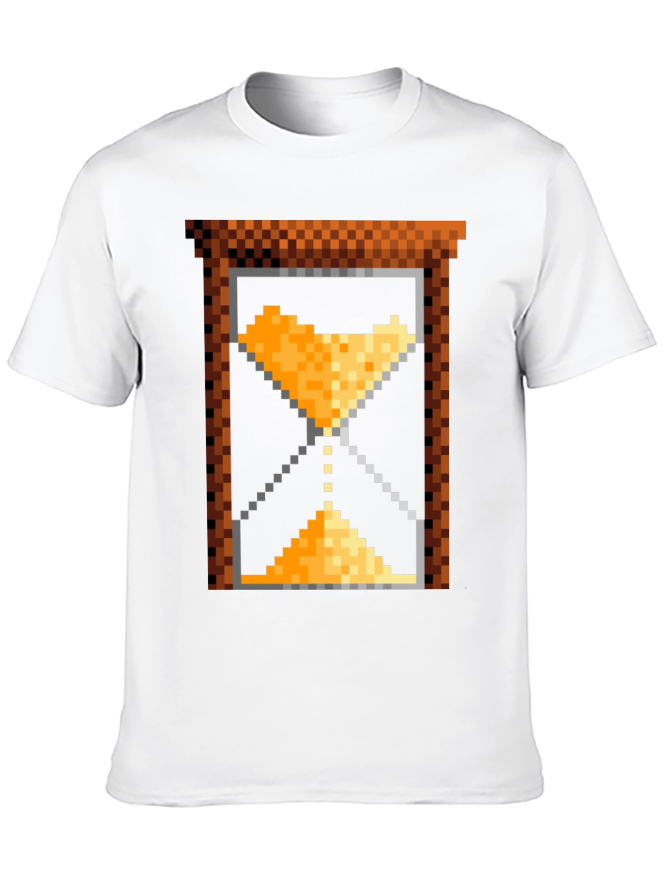 Pixel Art Hourglass T-Shirt - Retro Gaming Style