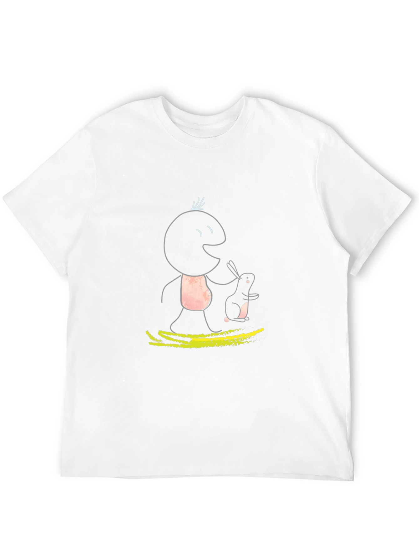 Whimsical Character Graphic Tee - Black