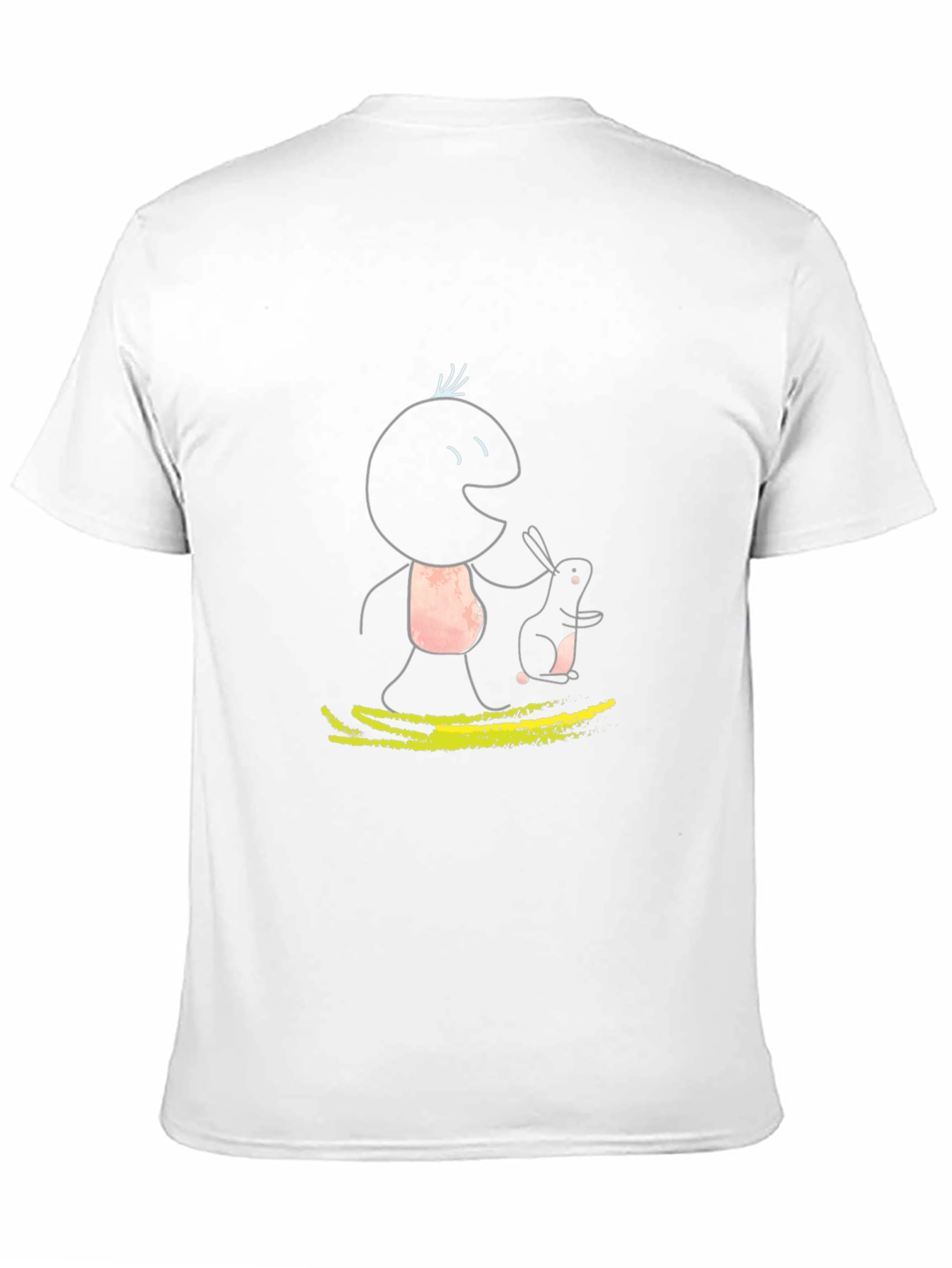 Whimsical Character Graphic Tee - Black