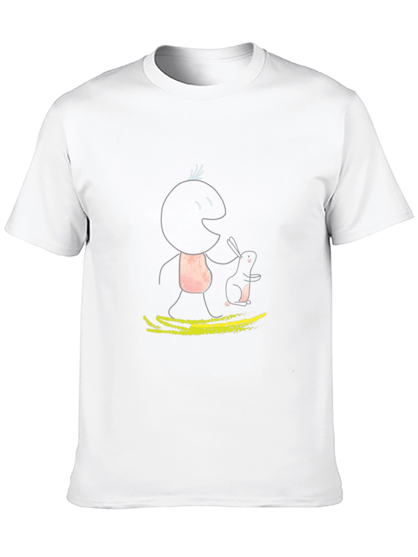 Whimsical Character Graphic Tee - Black