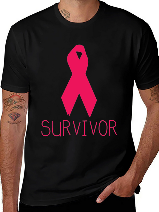 Breast Cancer Survivor Ribbon Tee