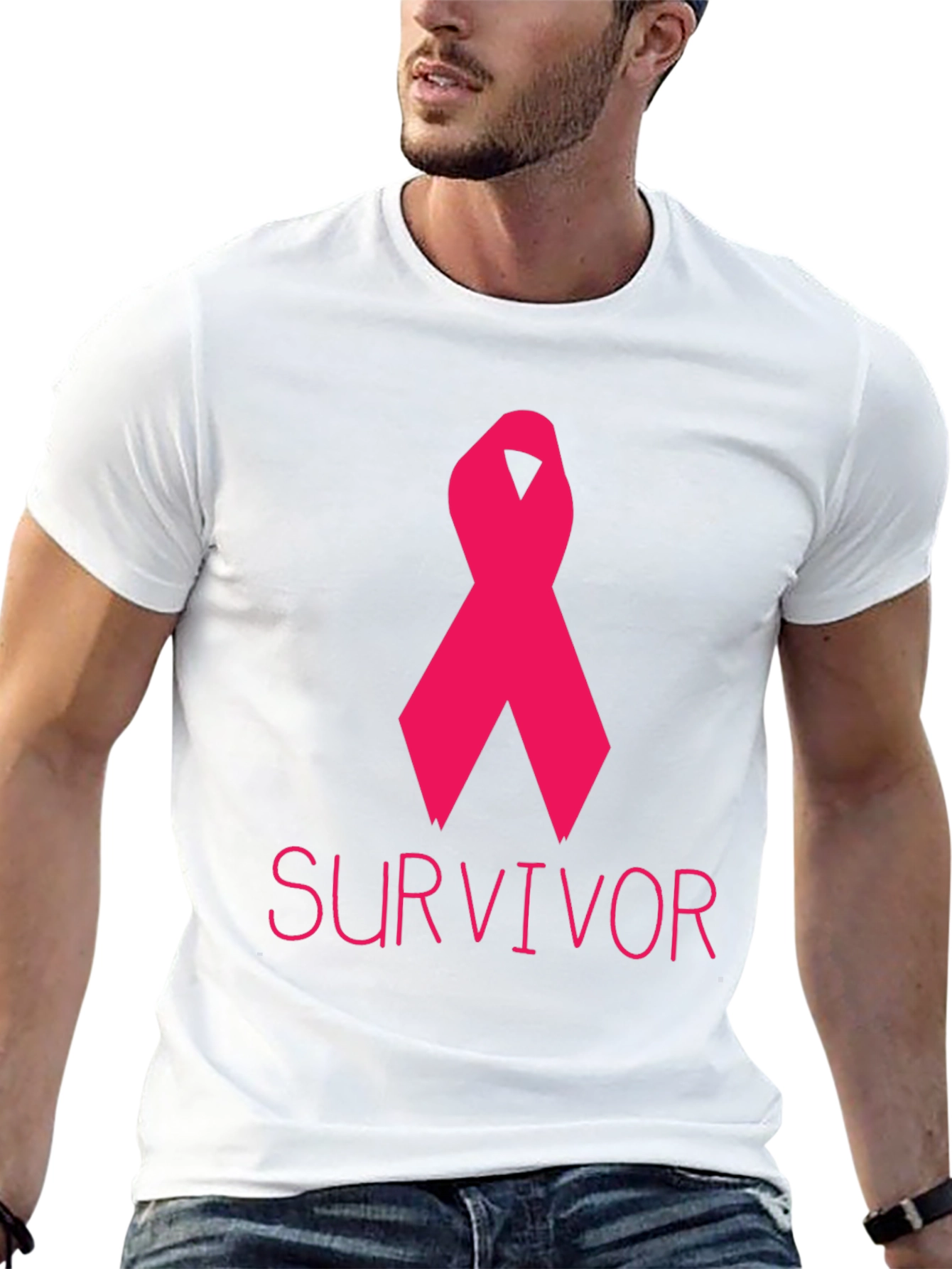 Breast Cancer Survivor Ribbon Tee