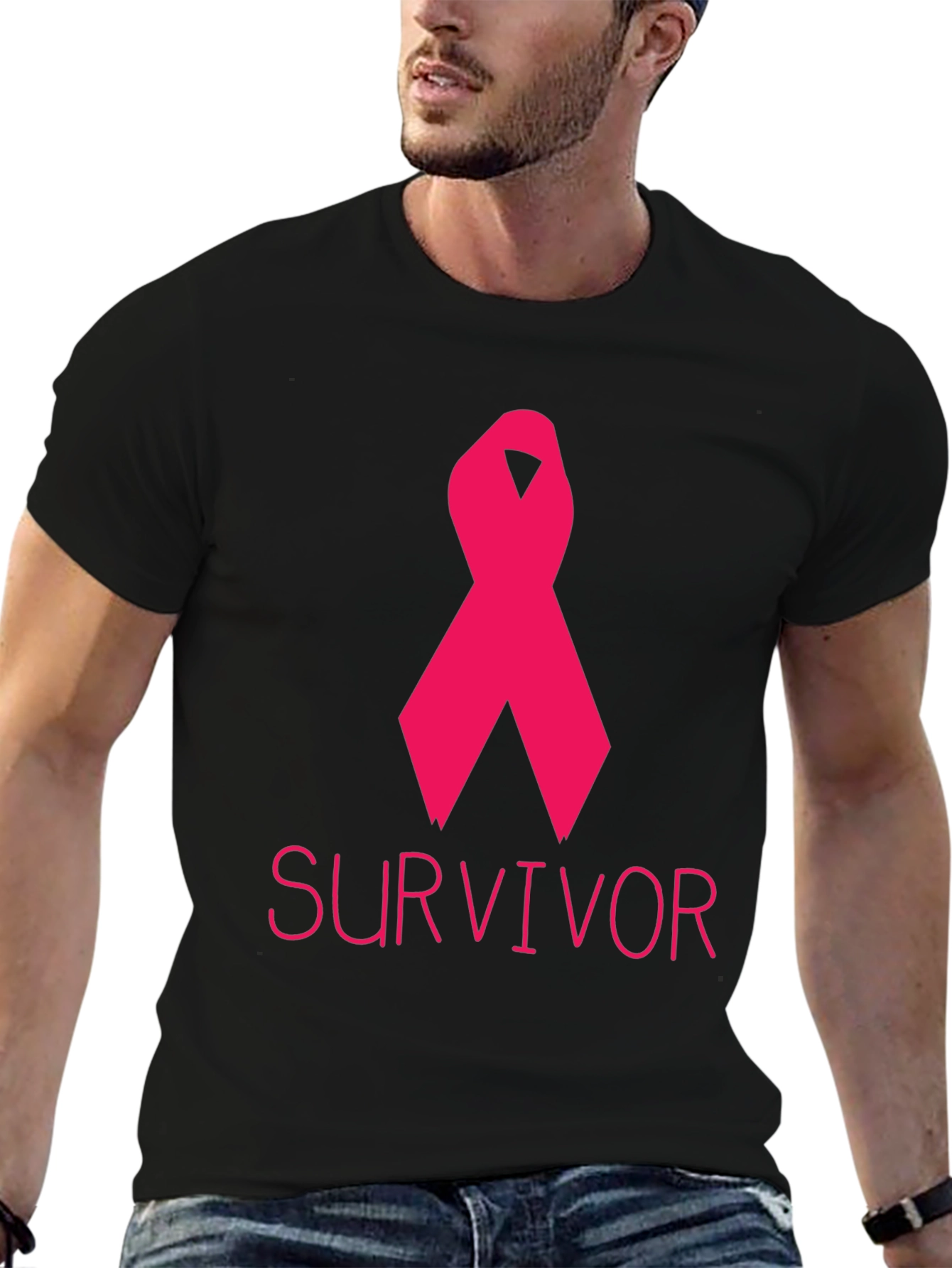 Breast Cancer Survivor Ribbon Tee