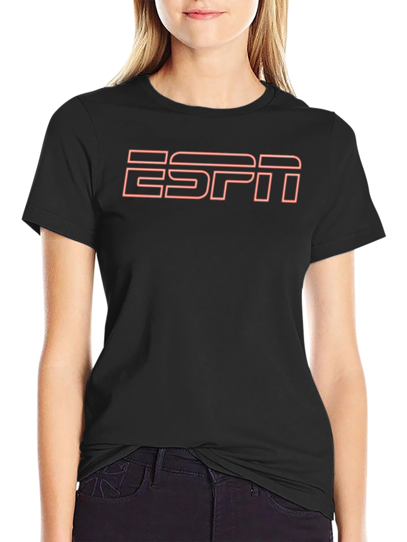 ESPN Retro Logo Black T-Shirt