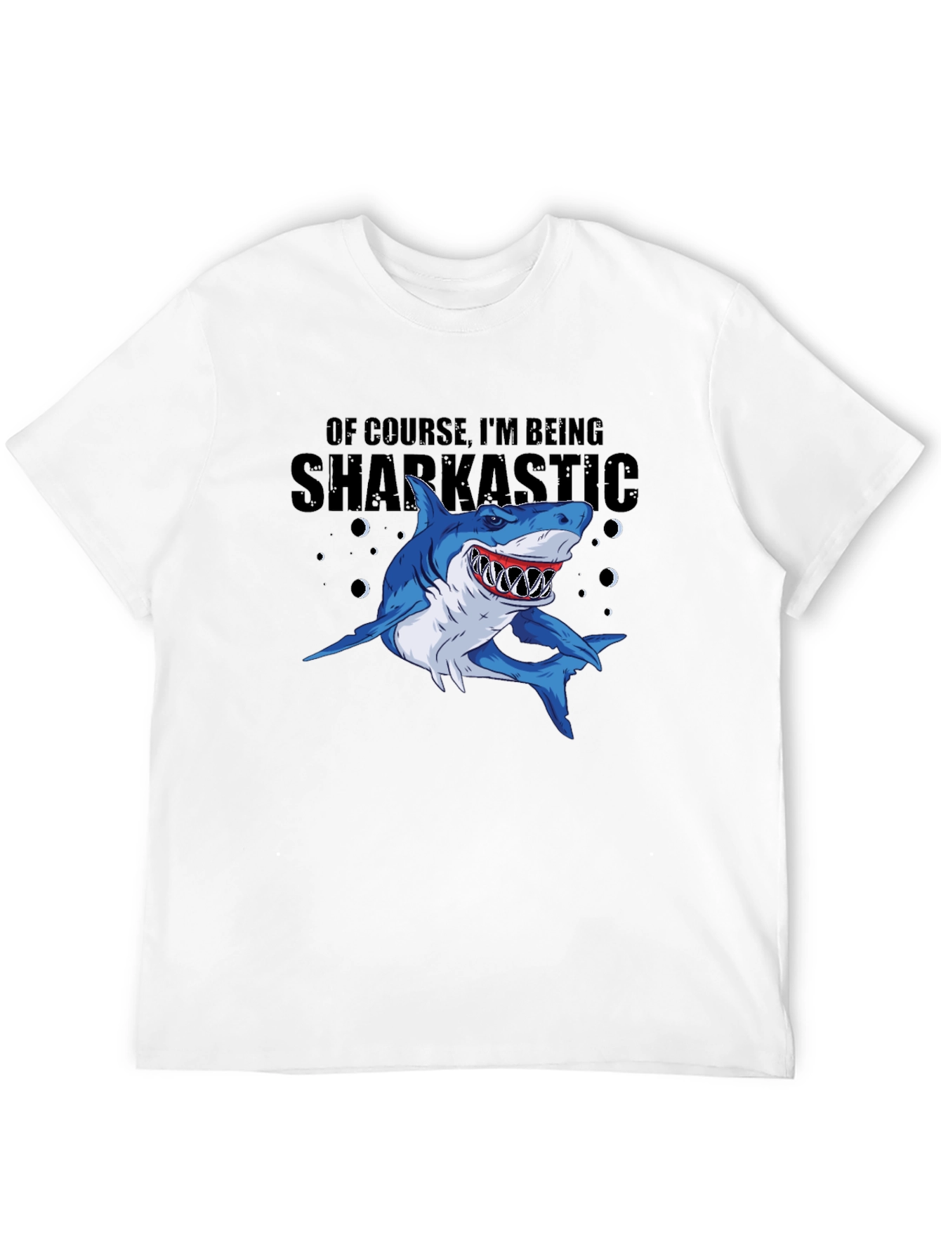 Sharkastic Graphic Print T-Shirt