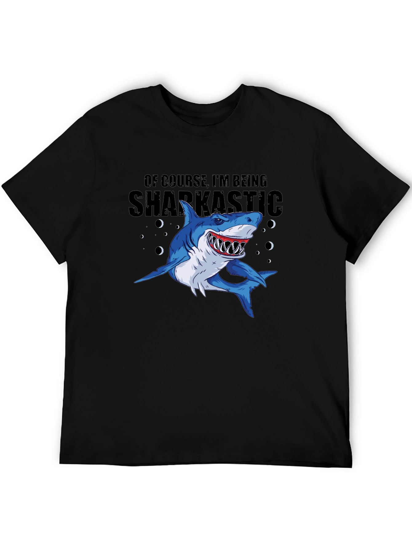 Sharkastic Graphic Print T-Shirt