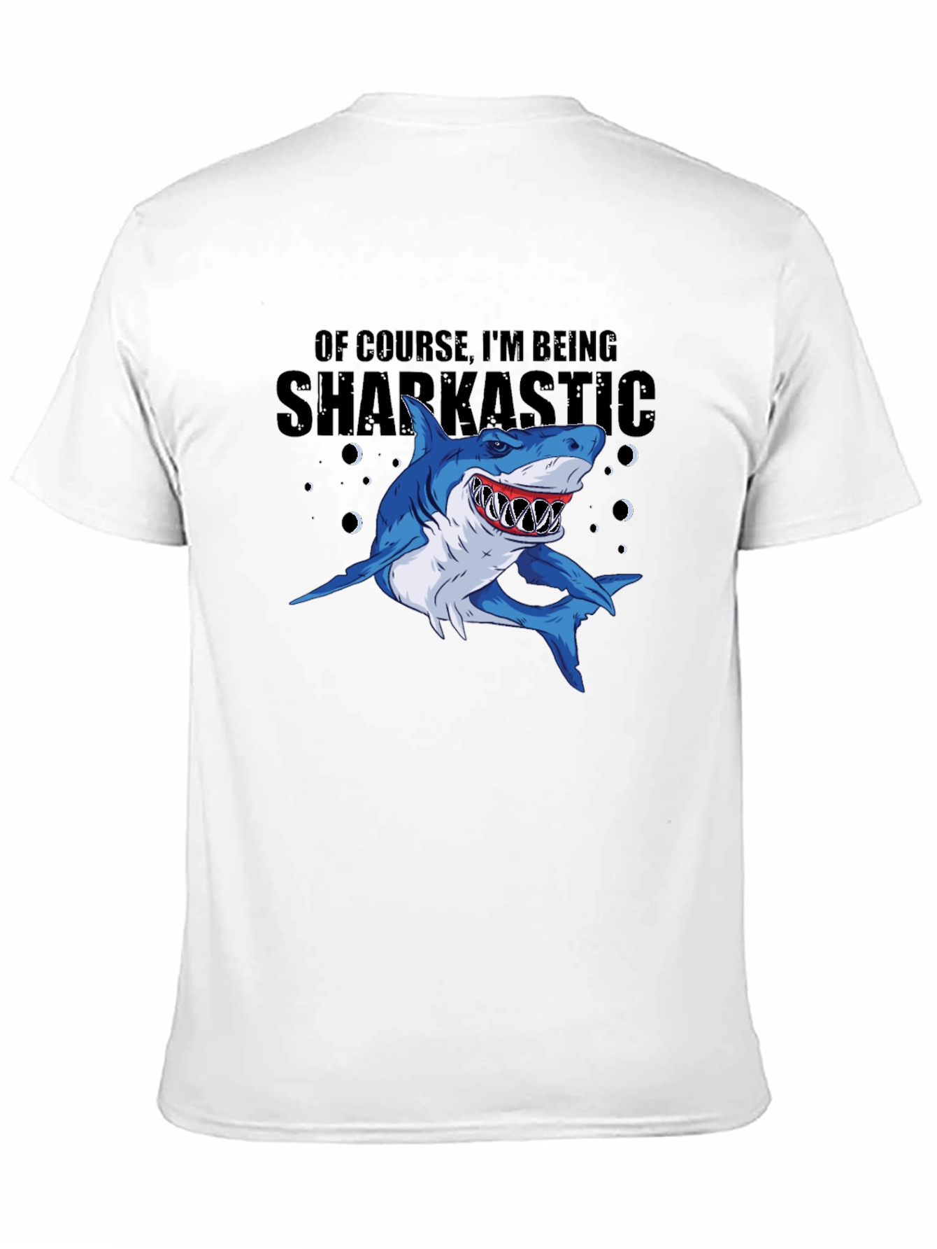 Sharkastic Graphic Print T-Shirt