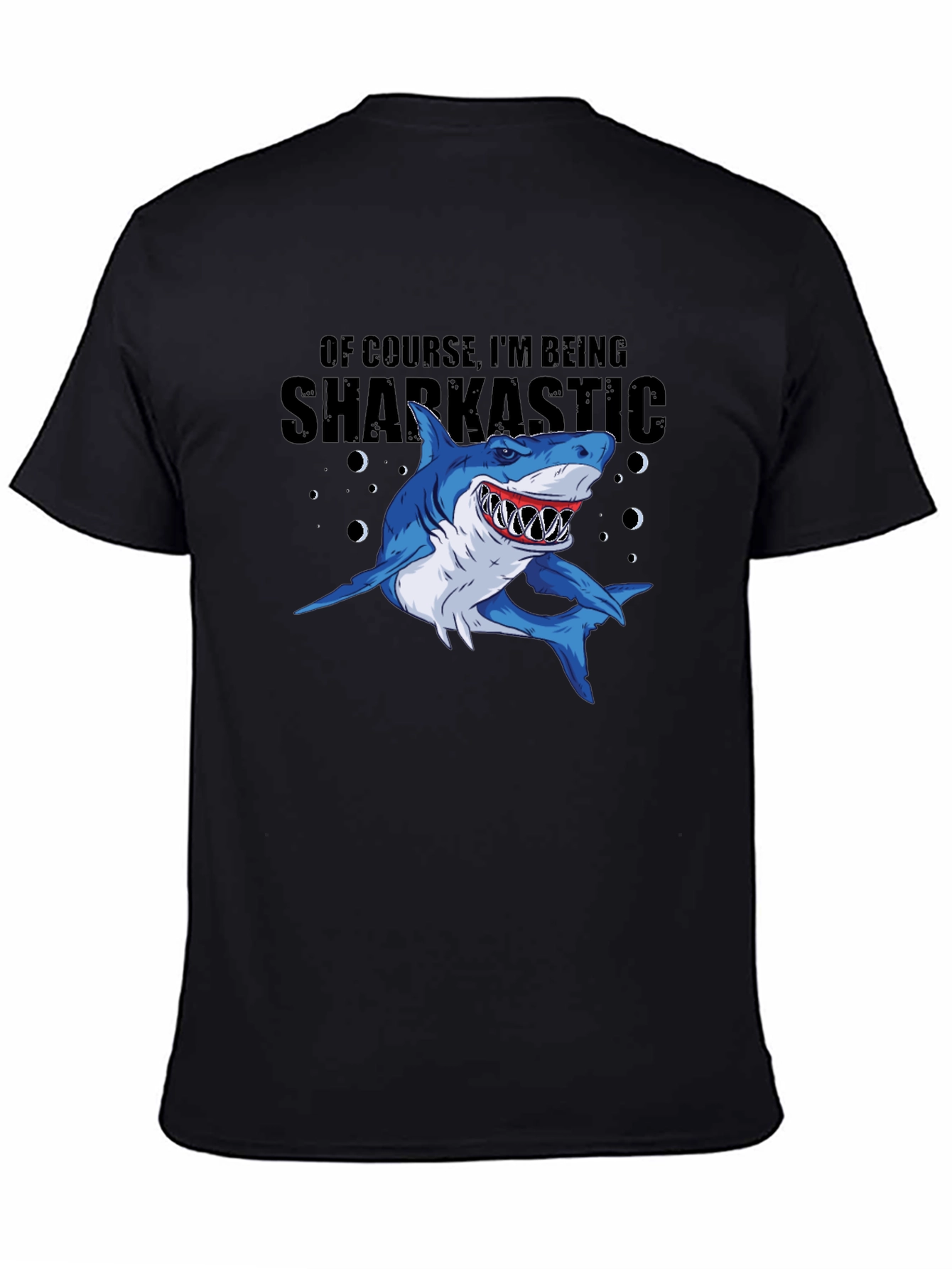 Sharkastic Graphic Print T-Shirt