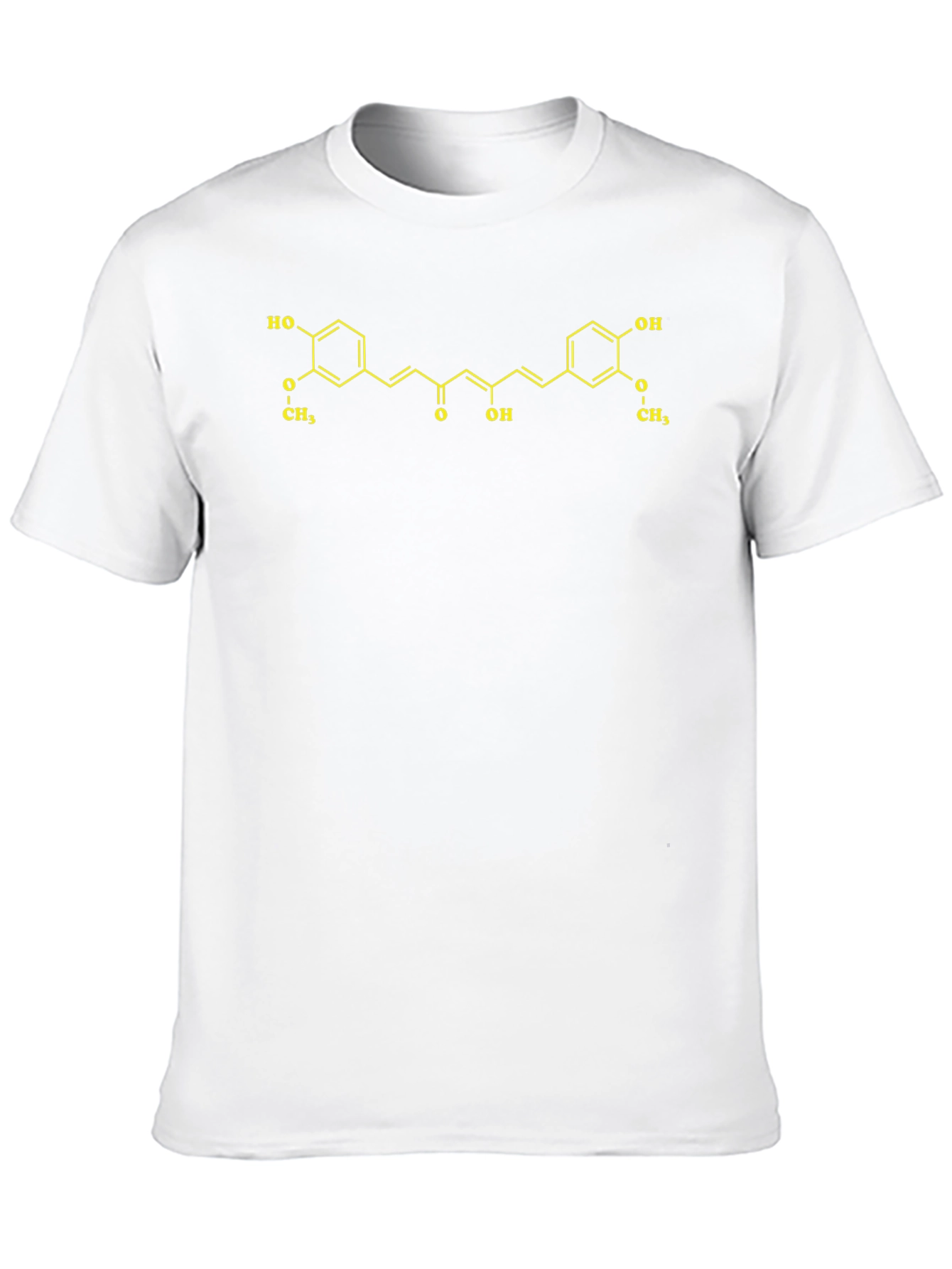 Curcumin Molecule Black T-Shirt