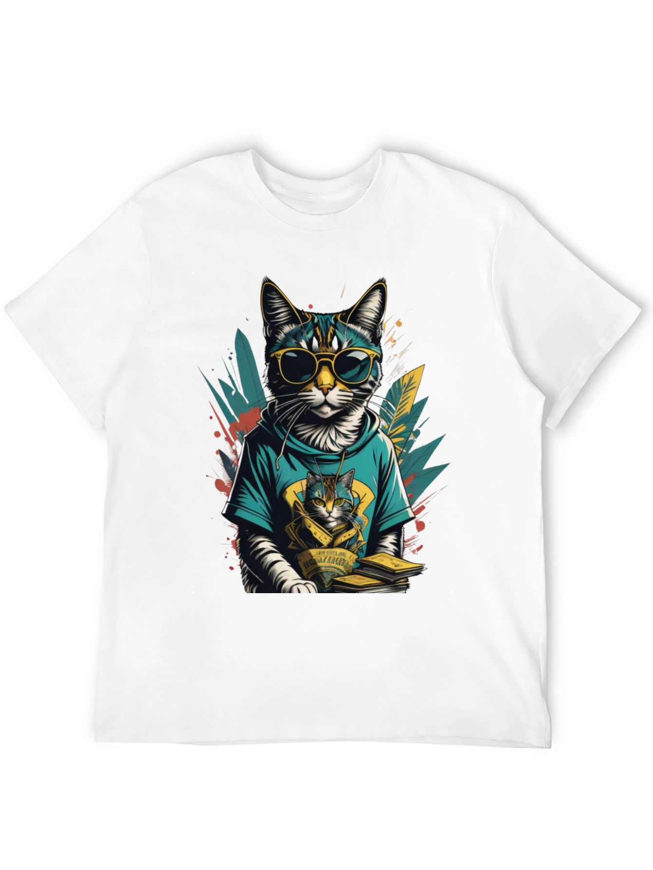 Cool Cat Graphic Tee - Stylish & Unique
