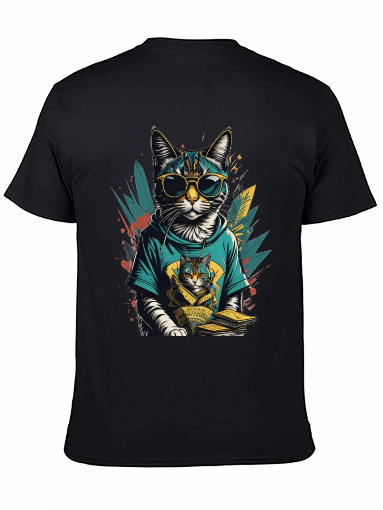 Cool Cat Graphic Tee - Stylish & Unique