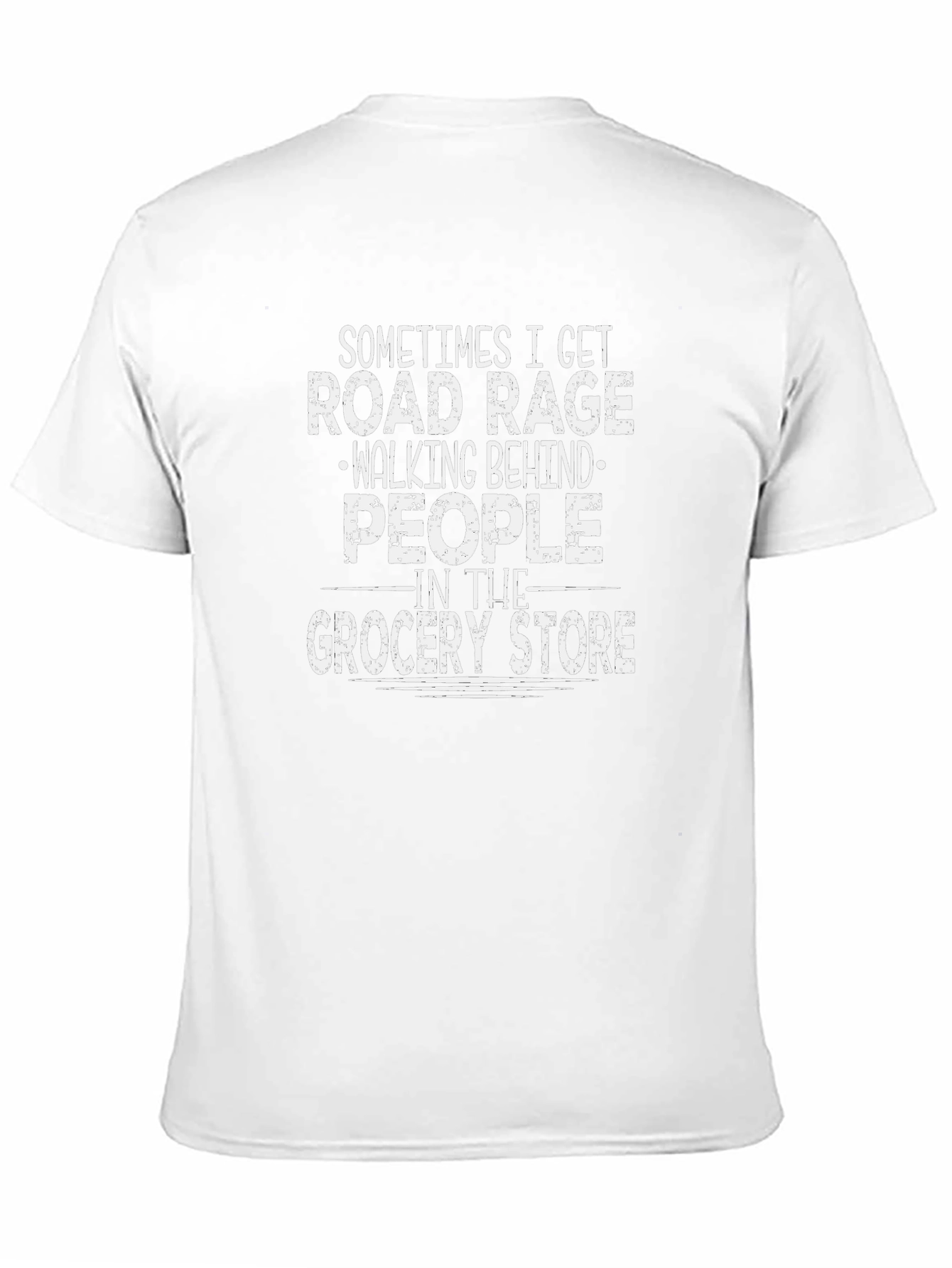 Road Rage Grocery Store Funny Graphic Tee