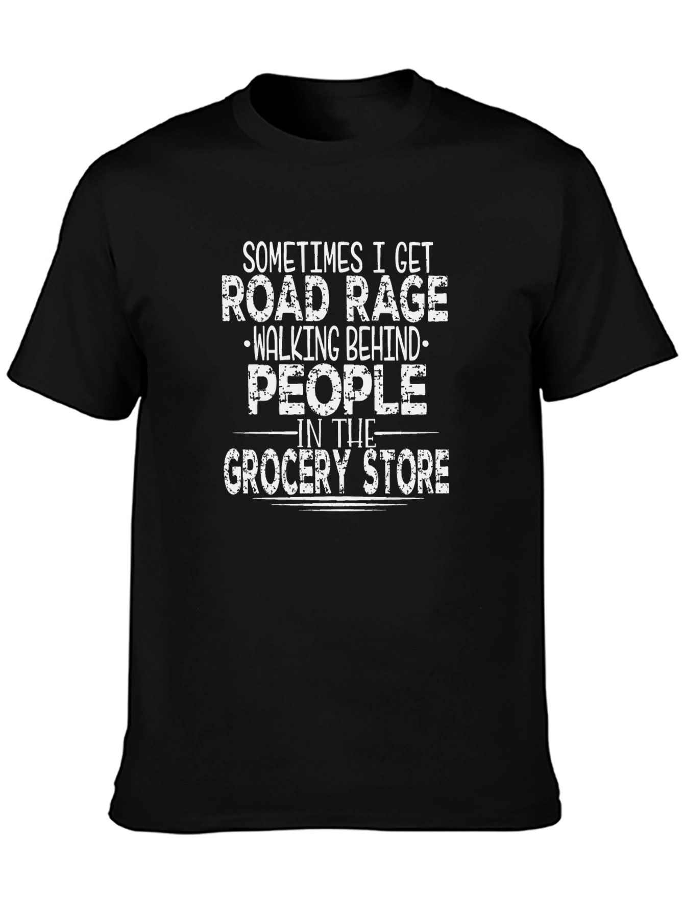 Road Rage Grocery Store Funny Graphic Tee