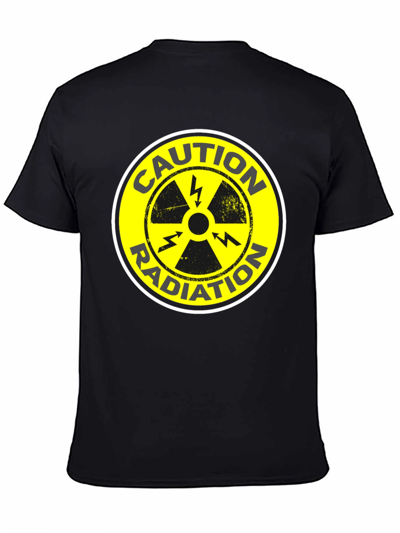 Caution Radiation Symbol Black T-Shirt