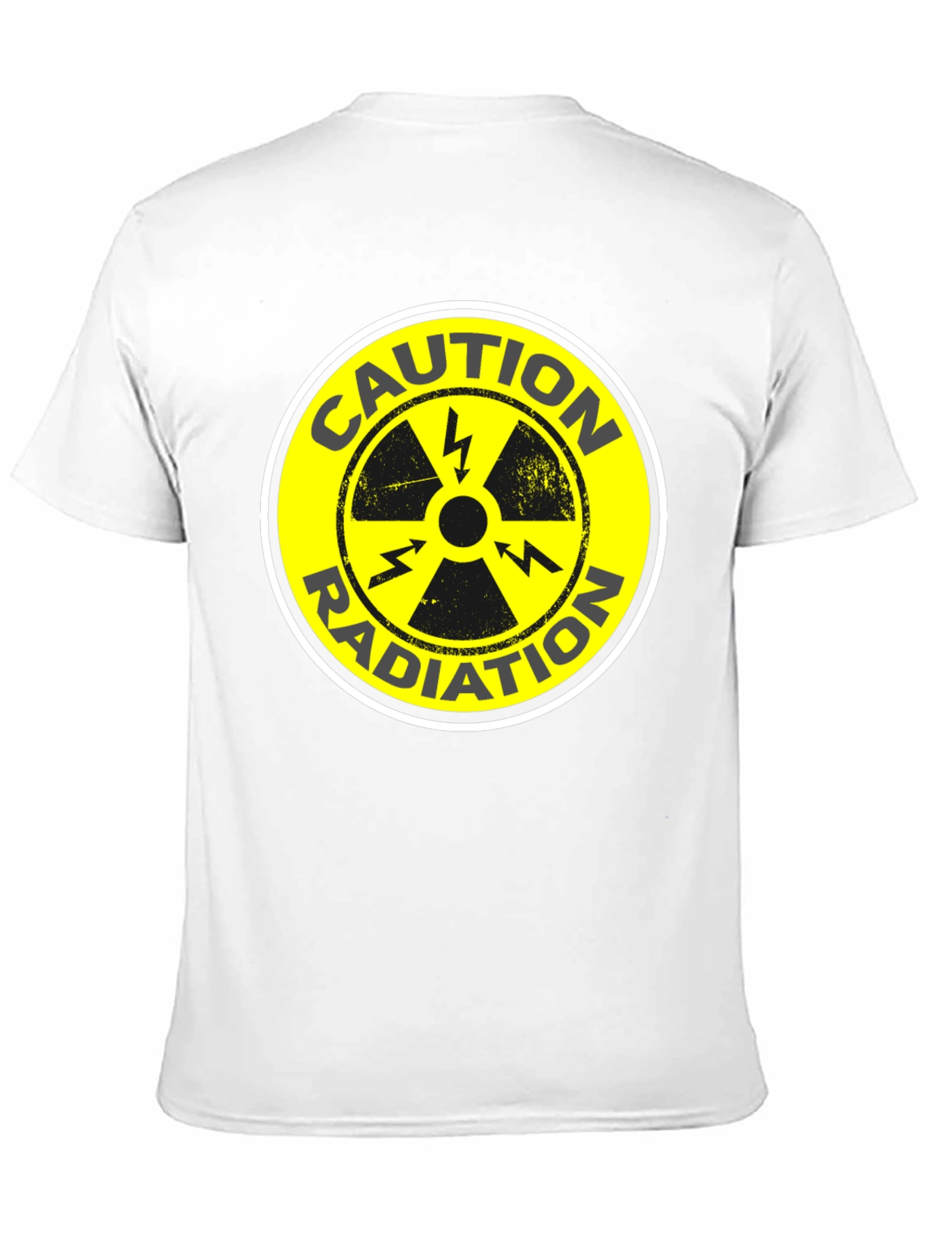 Caution Radiation Symbol Black T-Shirt
