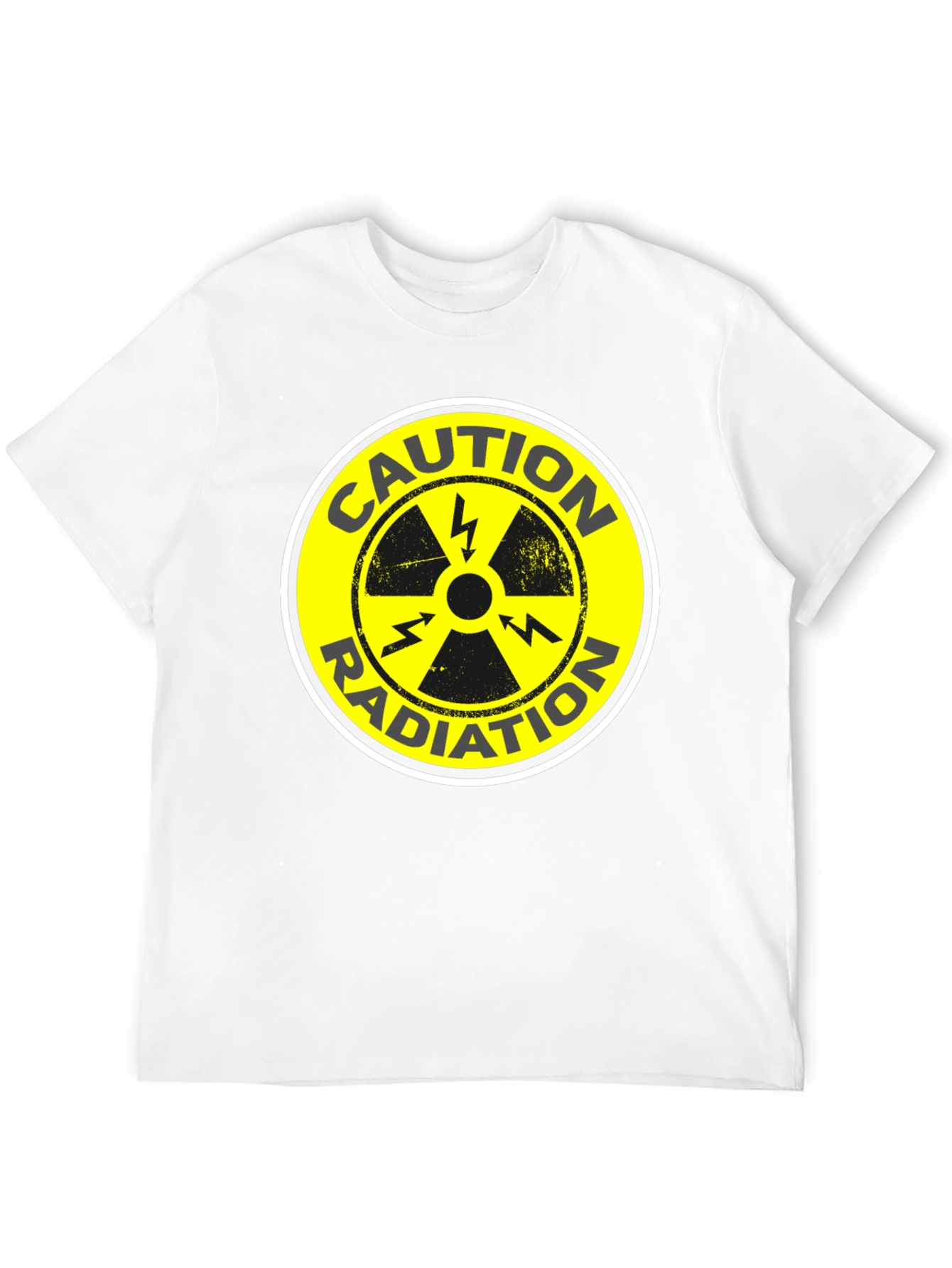 Caution Radiation Symbol Black T-Shirt