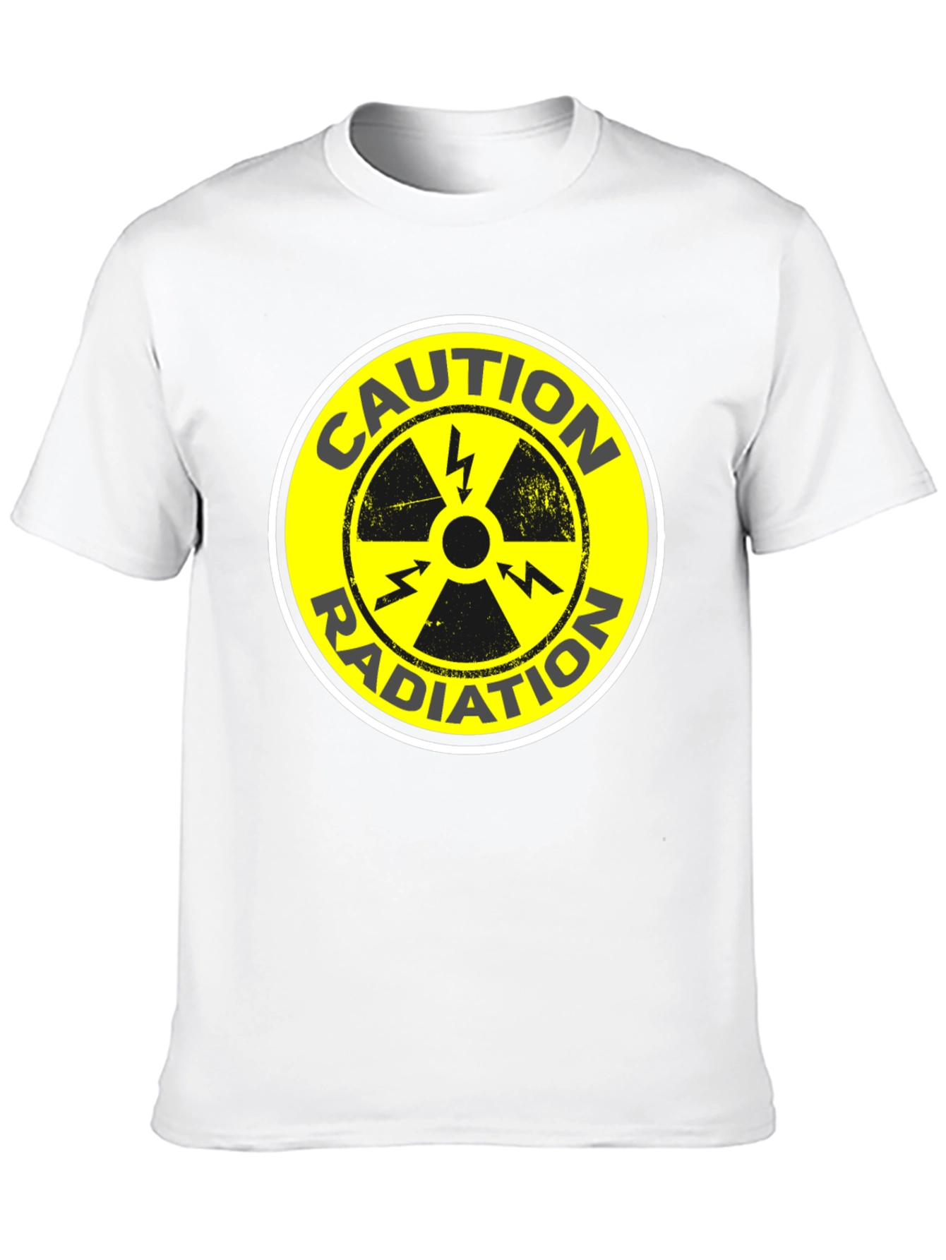 Caution Radiation Symbol Black T-Shirt