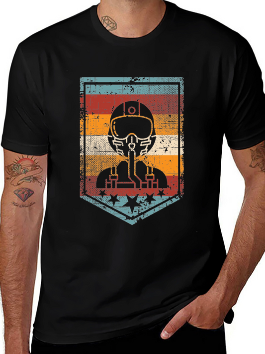 Vintage Aviator Graphic Tee - Pilot T-Shirt