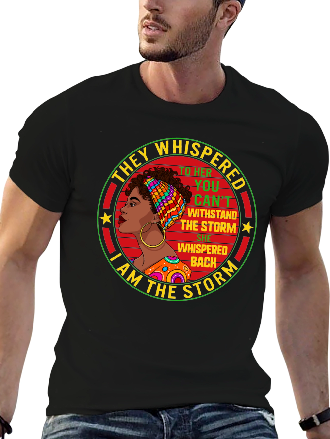 Empowered Woman T-Shirt: I Am The Storm Design
