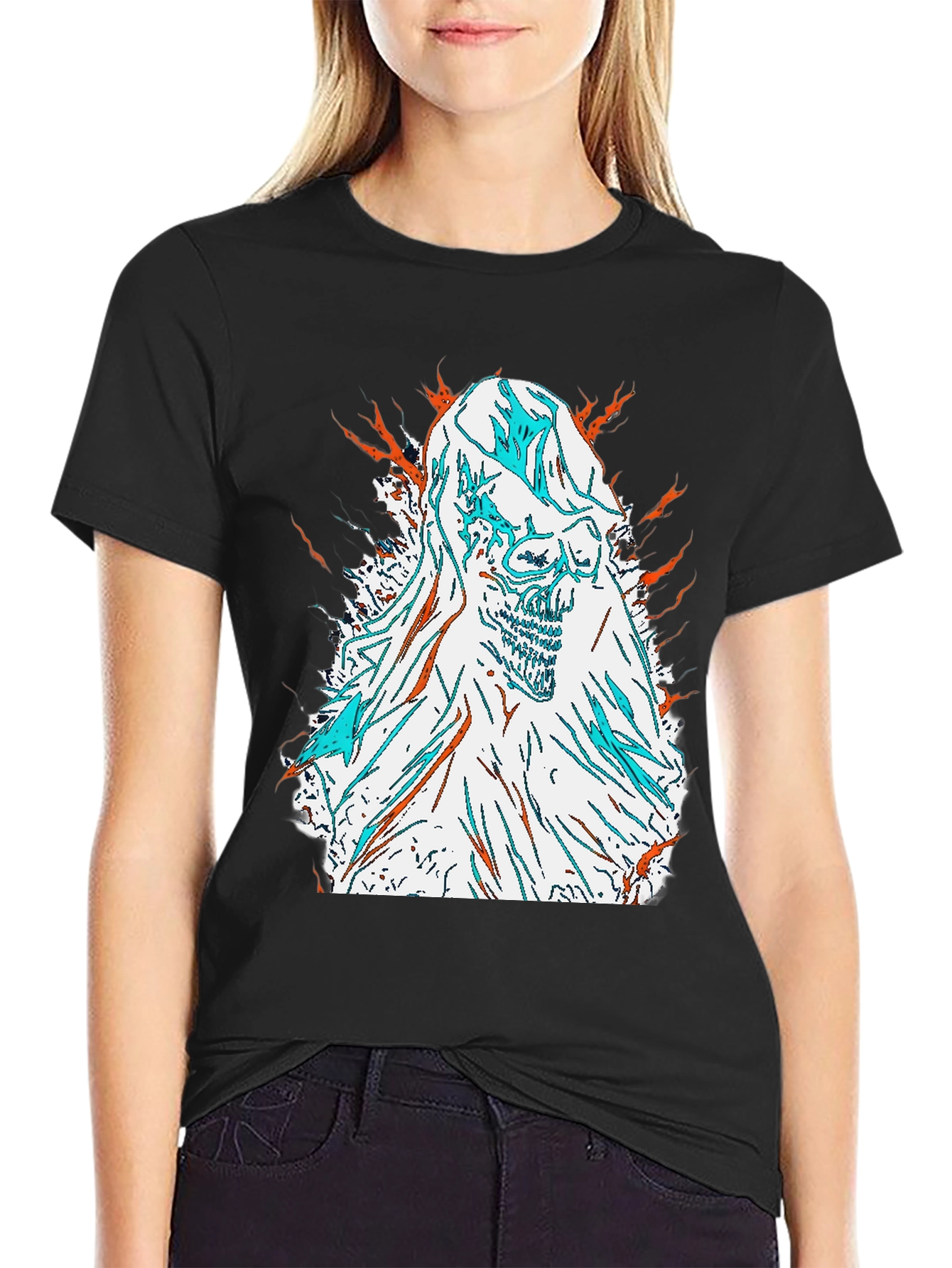 Skull Graphic Tee - Edgy Style