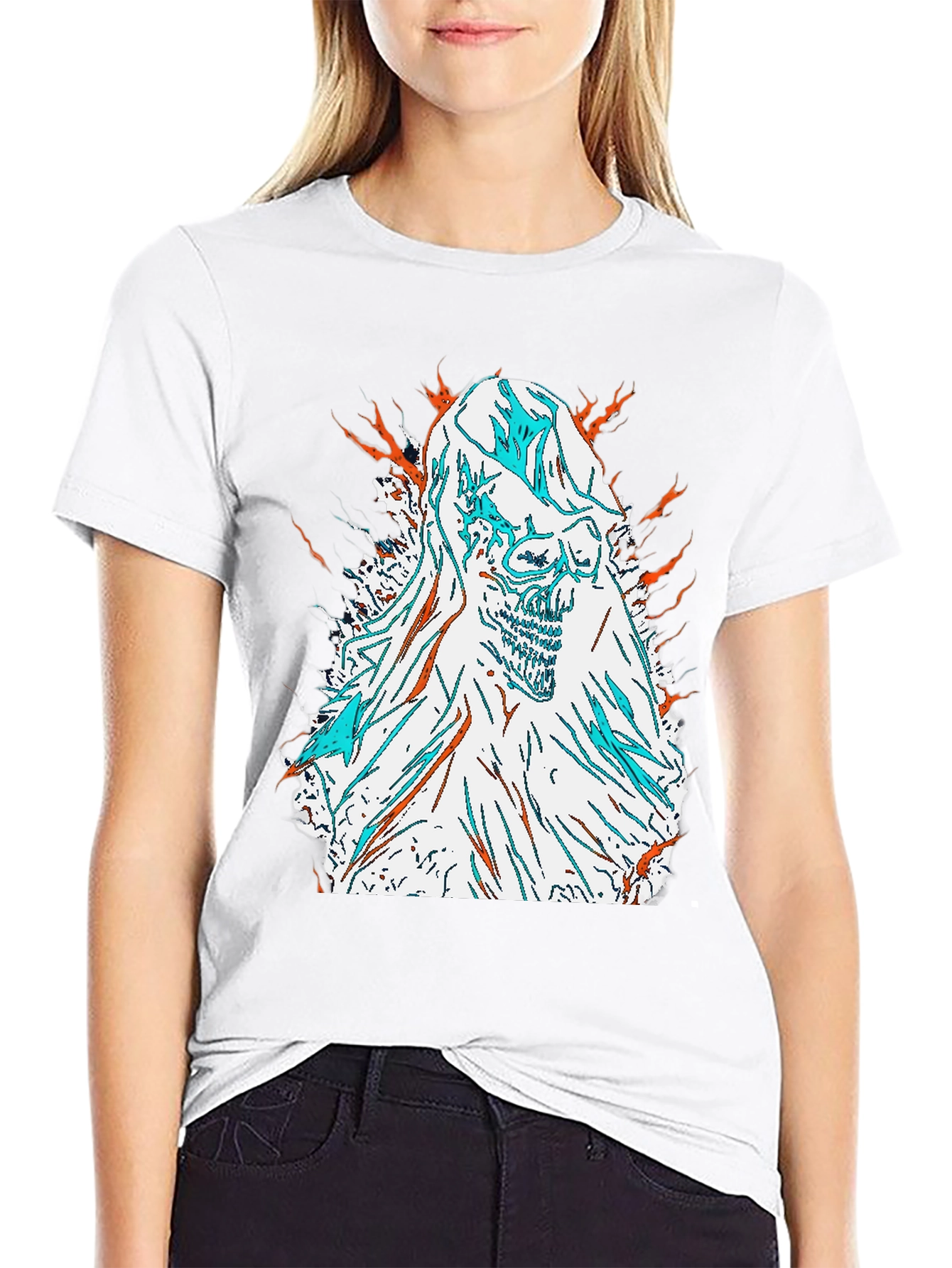 Skull Graphic Tee - Edgy Style