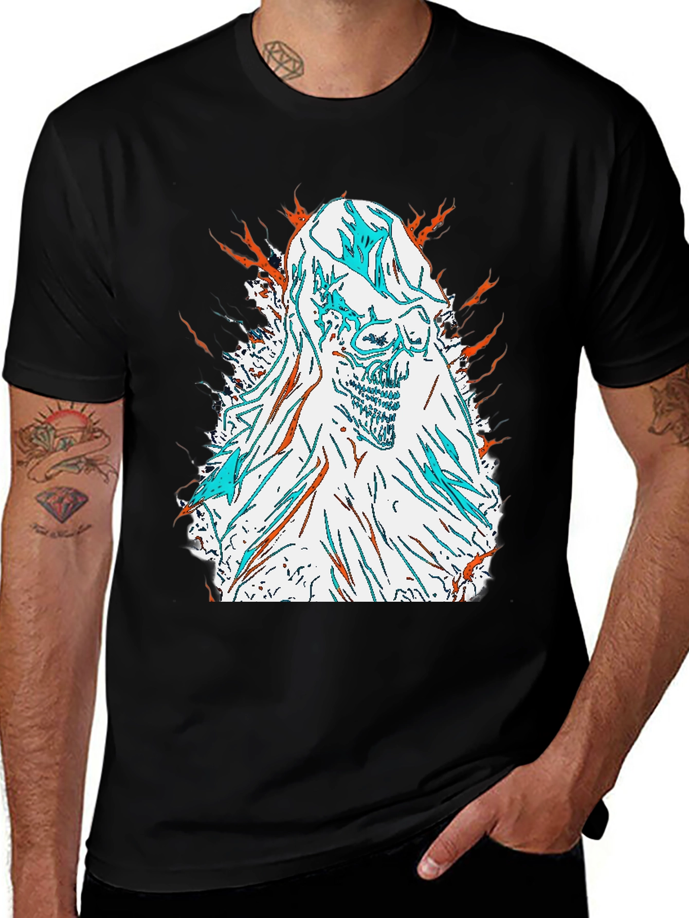 Skull Graphic Tee - Edgy Style